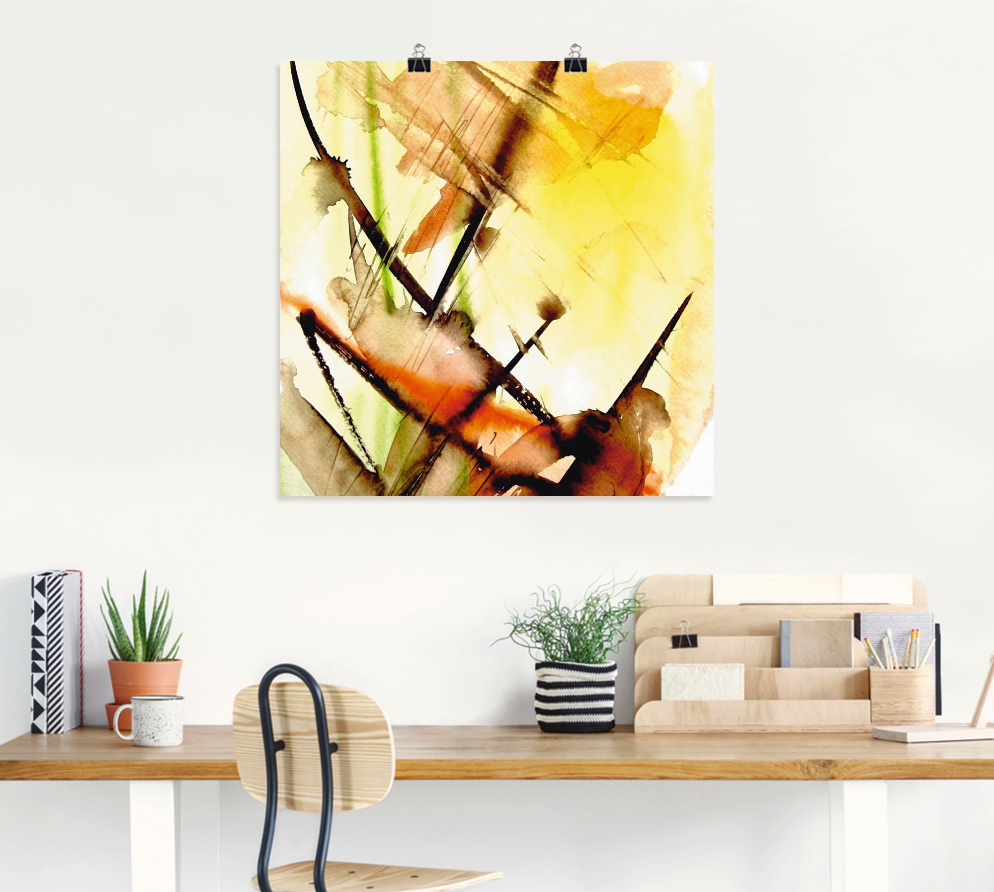Artland Wandbild »Lichtklang«, Gegenstandslos, (1 St.), als Leinwandbild, Poster, Wandaufkleber in verschied. Größen
