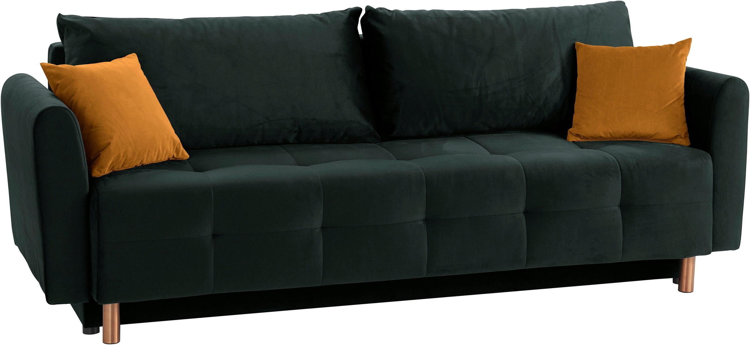 Home affaire Schlafsofa »Nordic« mit Federkern und Metallbeinen, Steppung i günstig online kaufen