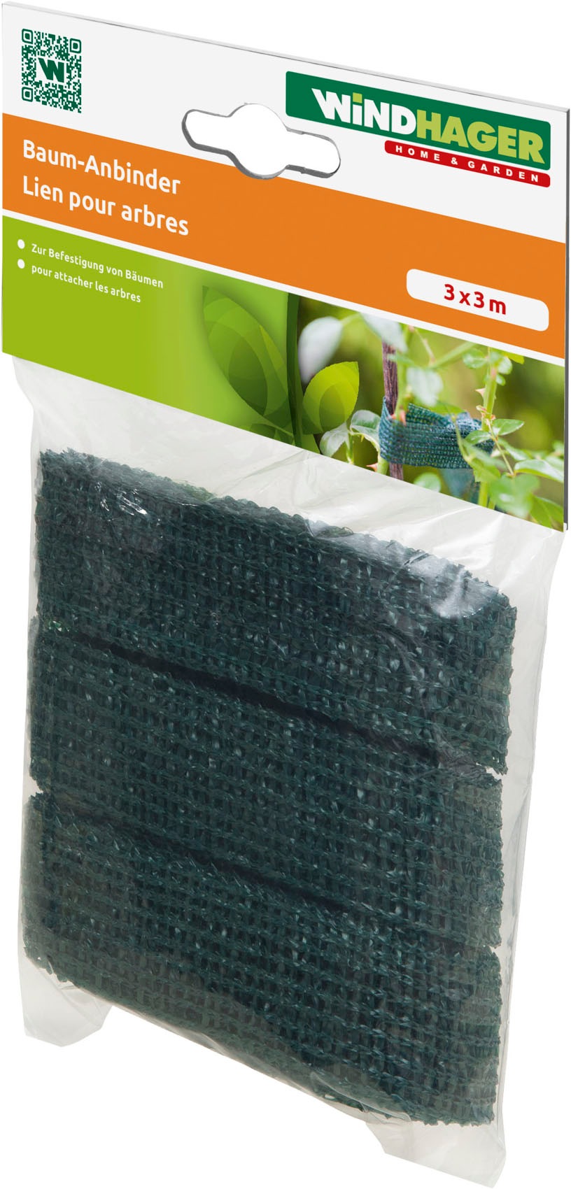 Windhager Pflanzschnur »Baumanbinder für Äste und Bäume, 3 Stk., Pflanzenband aus Kunststoff« Packung, 3 Stk. tlg. Fixierband erhältlich in 3 cm x 3 m oder 3 cm x 50 m, grün