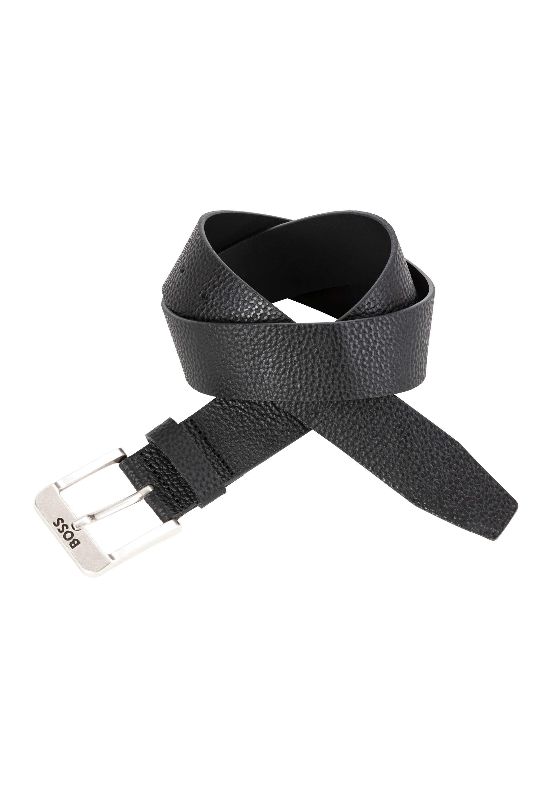 BOSS Ledergürtel »Jemio-Gr_Sz40«, mit Logoprägung
