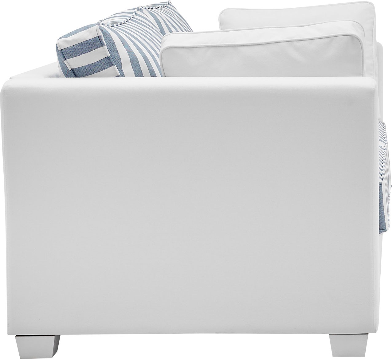Home affaire 2-Sitzer »CALIFORNIA«, maritimer Landhausstil, in 3 Breiten, mit Holzfüßen Weiß lackiert