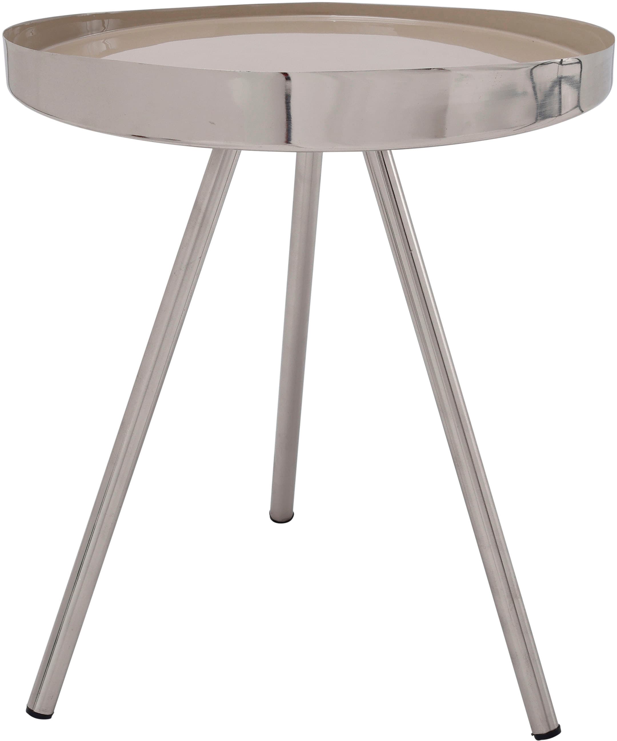 Kayoom Beistelltisch »Morrison, runder Beistelltisch, edler Look«, (1 St.), Dekorativ, glanzvolle Lackierung, stilvolles Design
