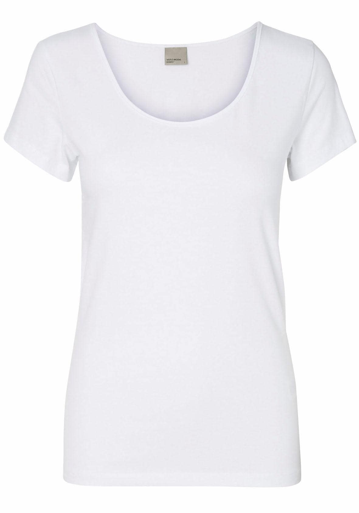 Vero Moda Rundhalsshirt »VMMAXI MY SOFT SS U-NECK«