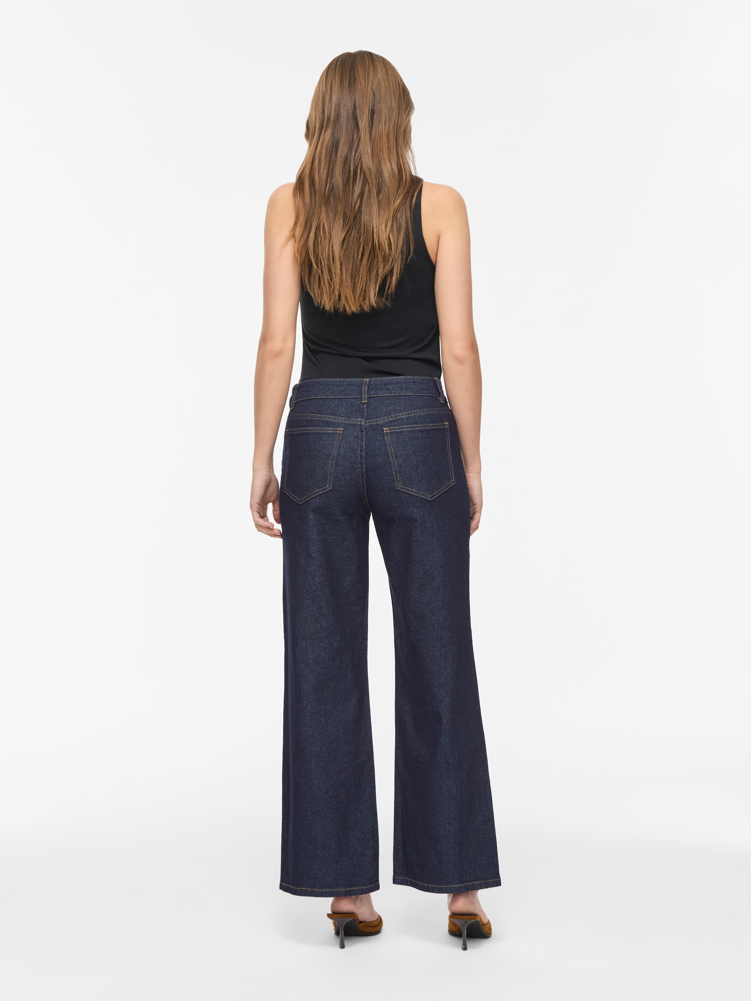 Vila Weite Jeans »VIFLORIE RIO RW WIDE POCKET JEANS - NOOS« Baumwollmischung, regular fit