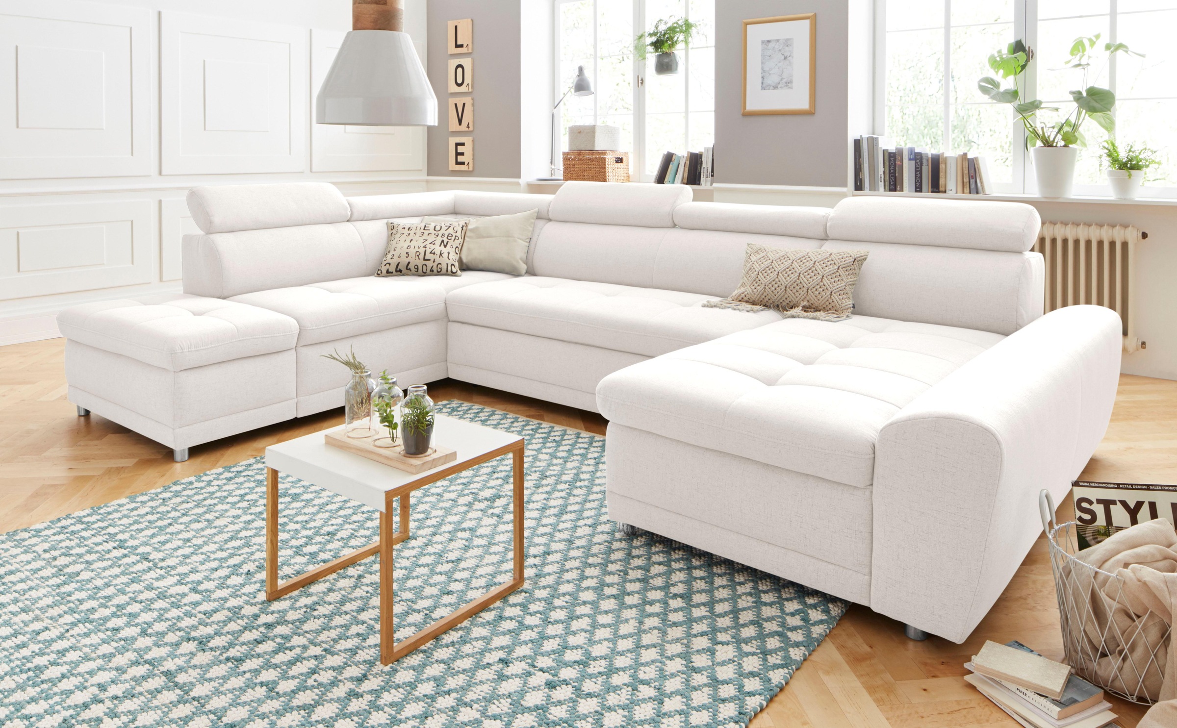 sit&more Wohnlandschaft »Riva U-Form«, wahlweise mit Bettfunktion günstig online kaufen