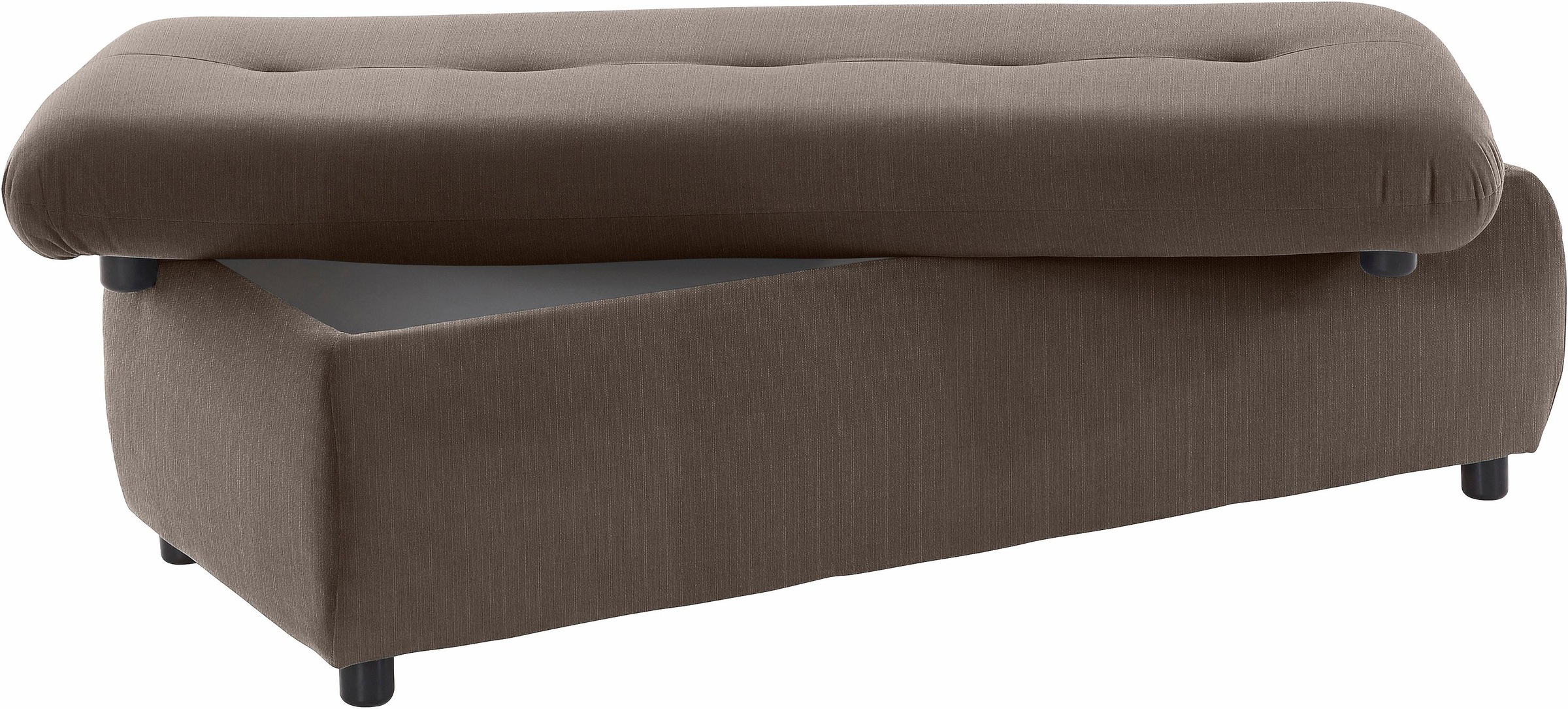 TRENDMANUFAKTUR Hocker »Indie II, bequemer Bankhocker mit Staufach unter der Sitzfläche«