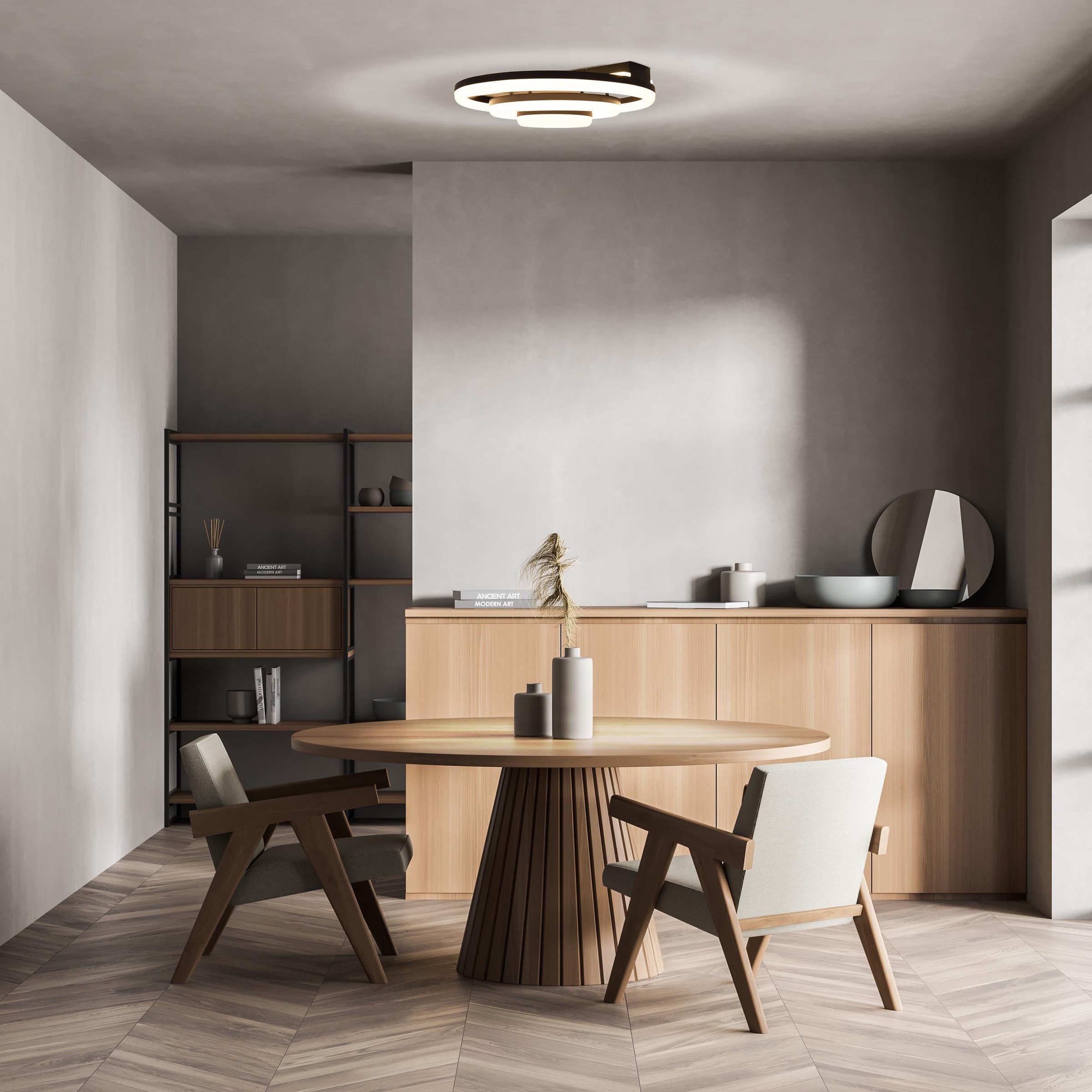 näve LED Deckenleuchte »CIRCULO«, Dimmbar; CCT-Farbwechsler; Memoryfunktion günstig online kaufen