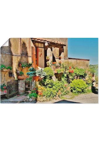 Artland Wandbild »Kleines Paradies in der Toskana«, Gebäude, (1 St.), als Alubild,... kaufen
