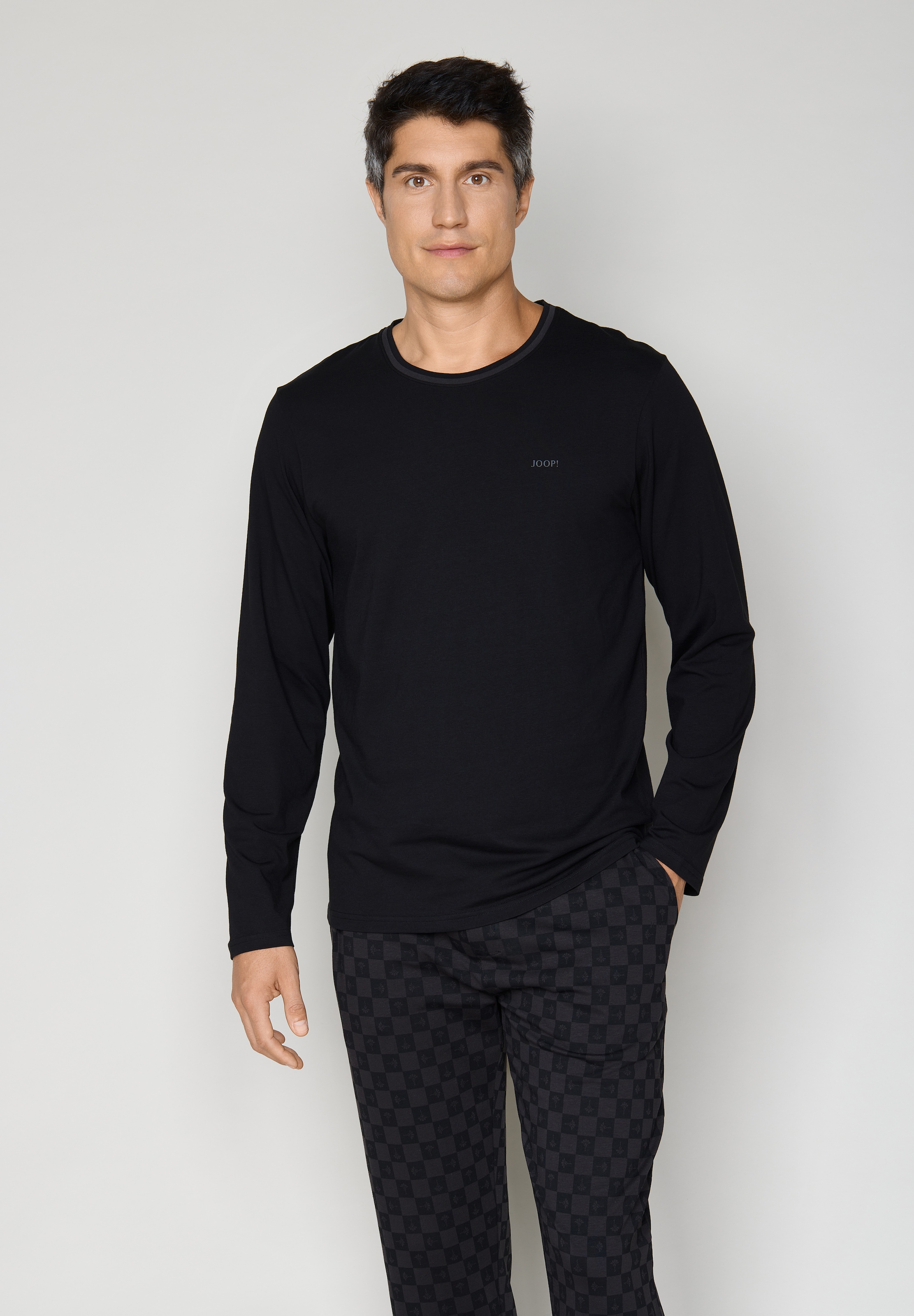 JOOP! Pyjama »EPP Set (Cotton Jersey)« aus Baumwollmischung, mit JOOP! Check Print