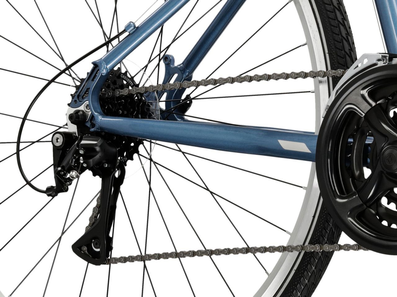 Kross Crossrad »Crossrad Herren 28" Move 1.0 blau 24 Gänge« 24 Gang Shimano ACERA M3020 Schaltwerk Kettenschaltung