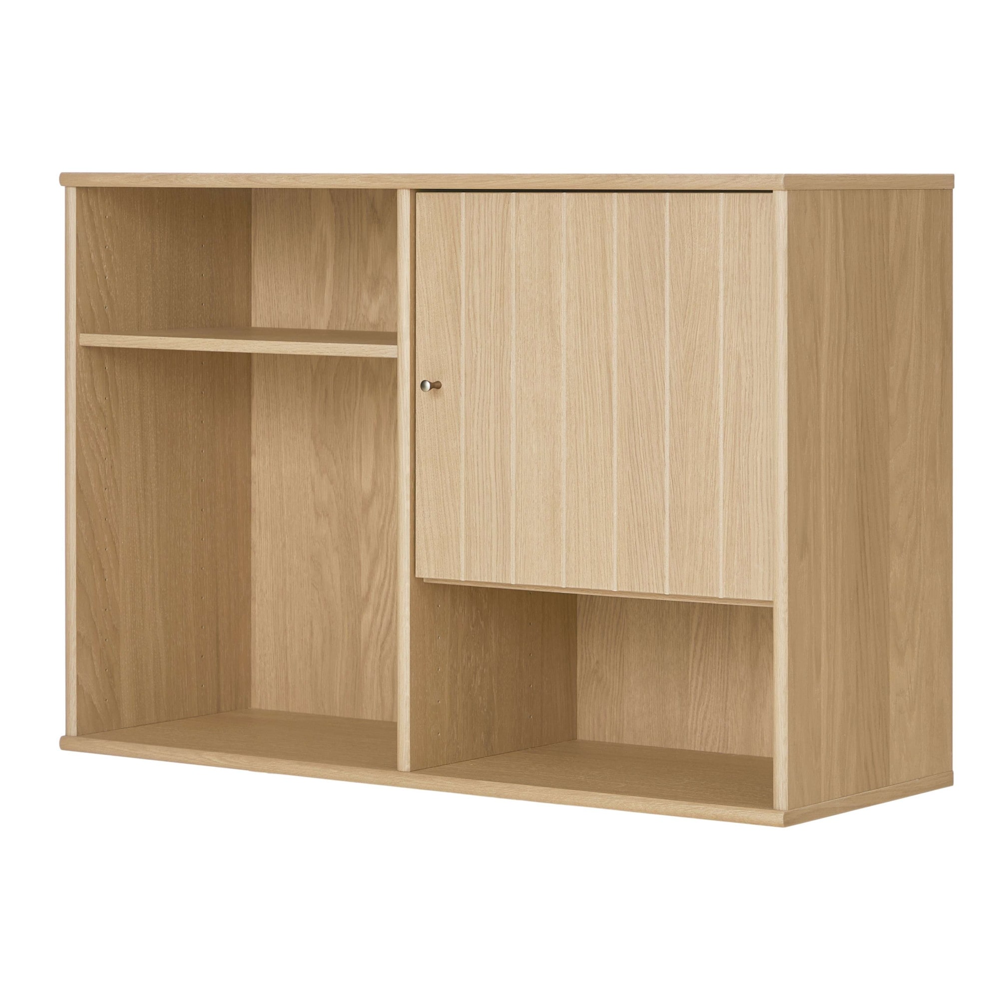 Hammel Furniture Sideboard »Mistral, Hochwertig Hängeregal, Wandregal, mit gerillteTür H: 38 cm«, und 2 verstellbare Einlegeböden, B: 61 cm, anpassungsbar Designmöbel