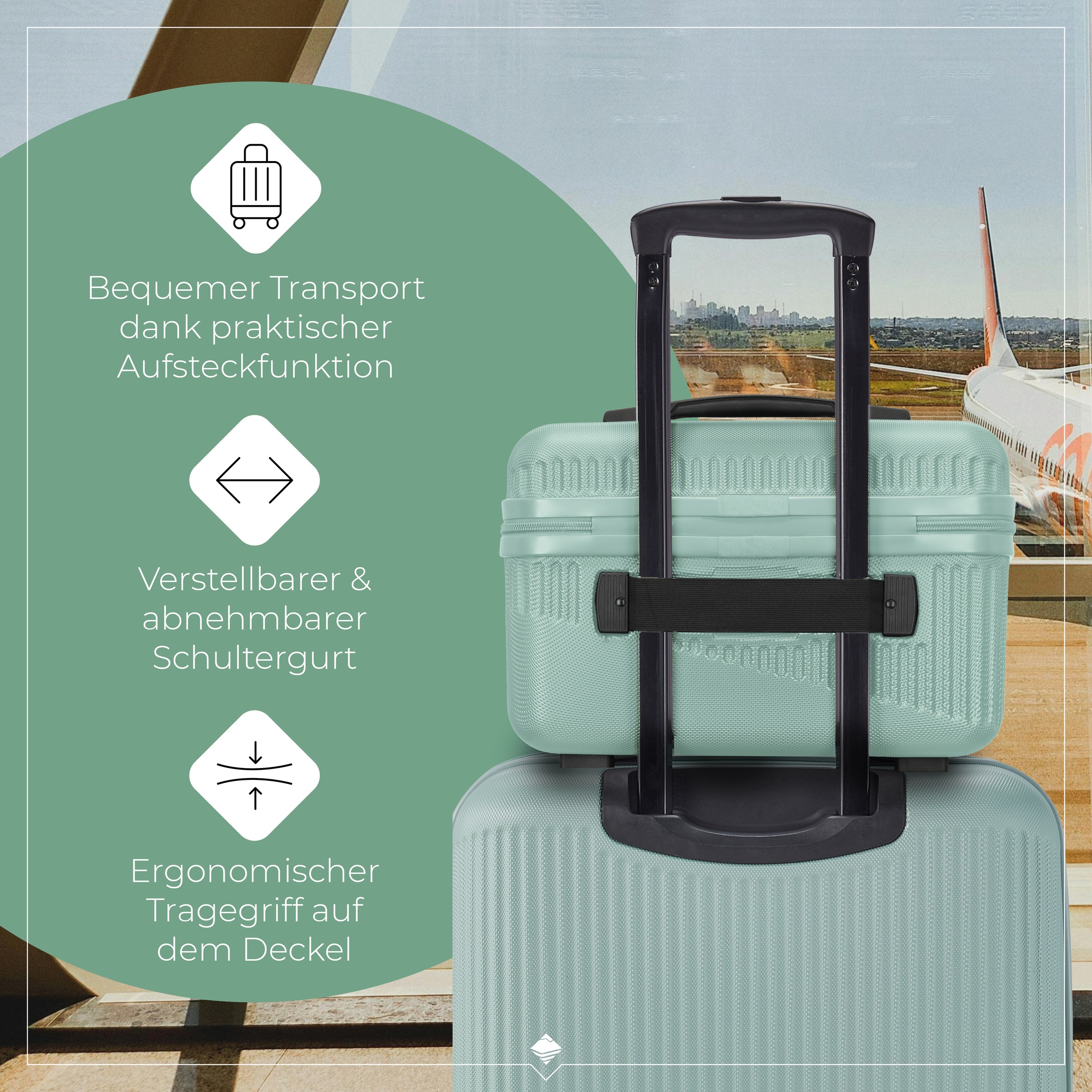 travelite Beautycase »BALI«, Kosmetikkoffer mit Aufsteck -und Organizerfunktion