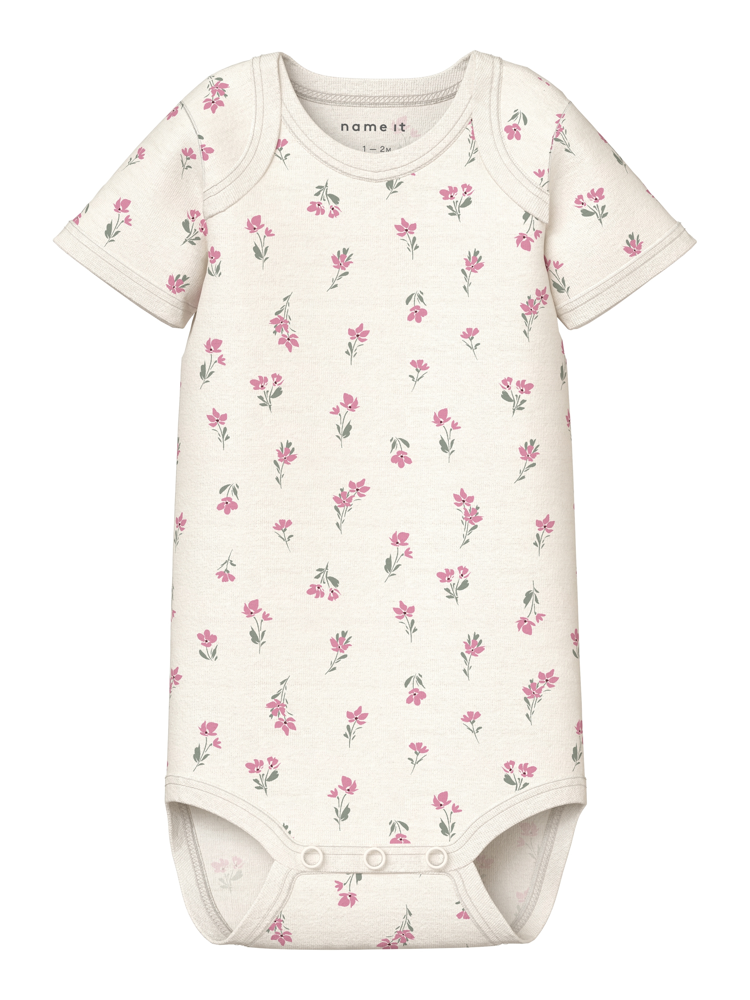 Name It Kurzarmbody »NBFBODY 3P SS FLOWER NOOS« Packung, 3 tlg.