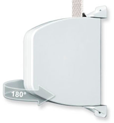 SCHELLENBERG Aufputz-Gurtwickler »Aufschraubwickler für das Rollladensystem Mini« Set, 1 Stk. tlg. schwenkbar, mit vormontiertem Rollladengurtband, braun oder weiß