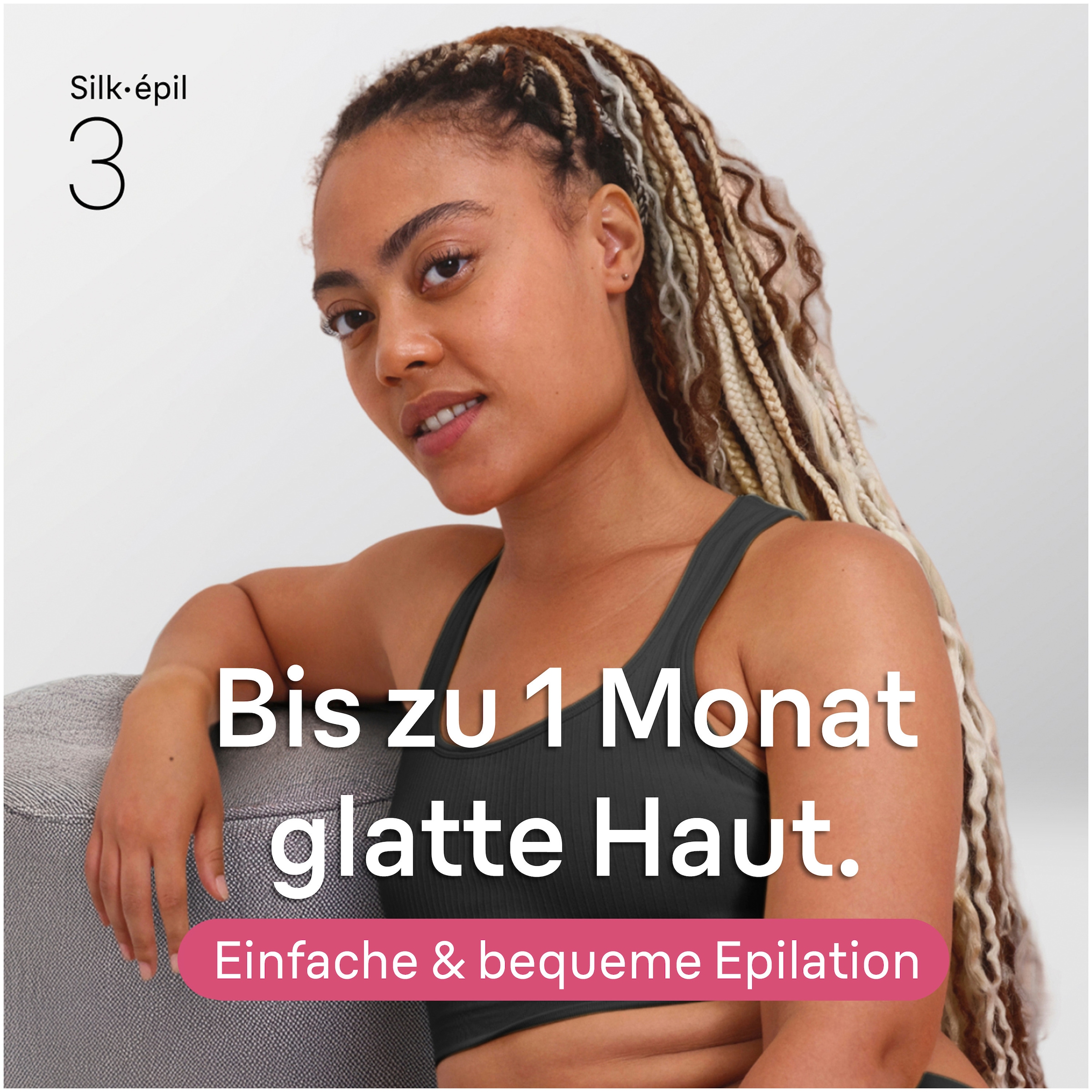 Braun Epilierer »Silk-épil 3 SE3-031« Langanhaltend glatte Haut, inkl. Rasieraufsatz und Trimmerkamm
