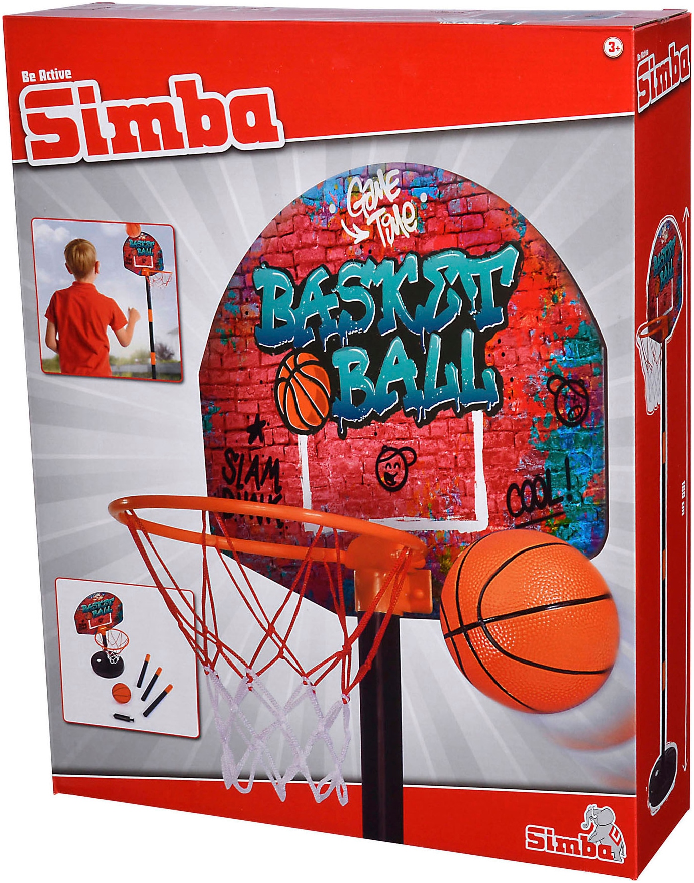 SIMBA Basketball »mit Ständer«, (Set)