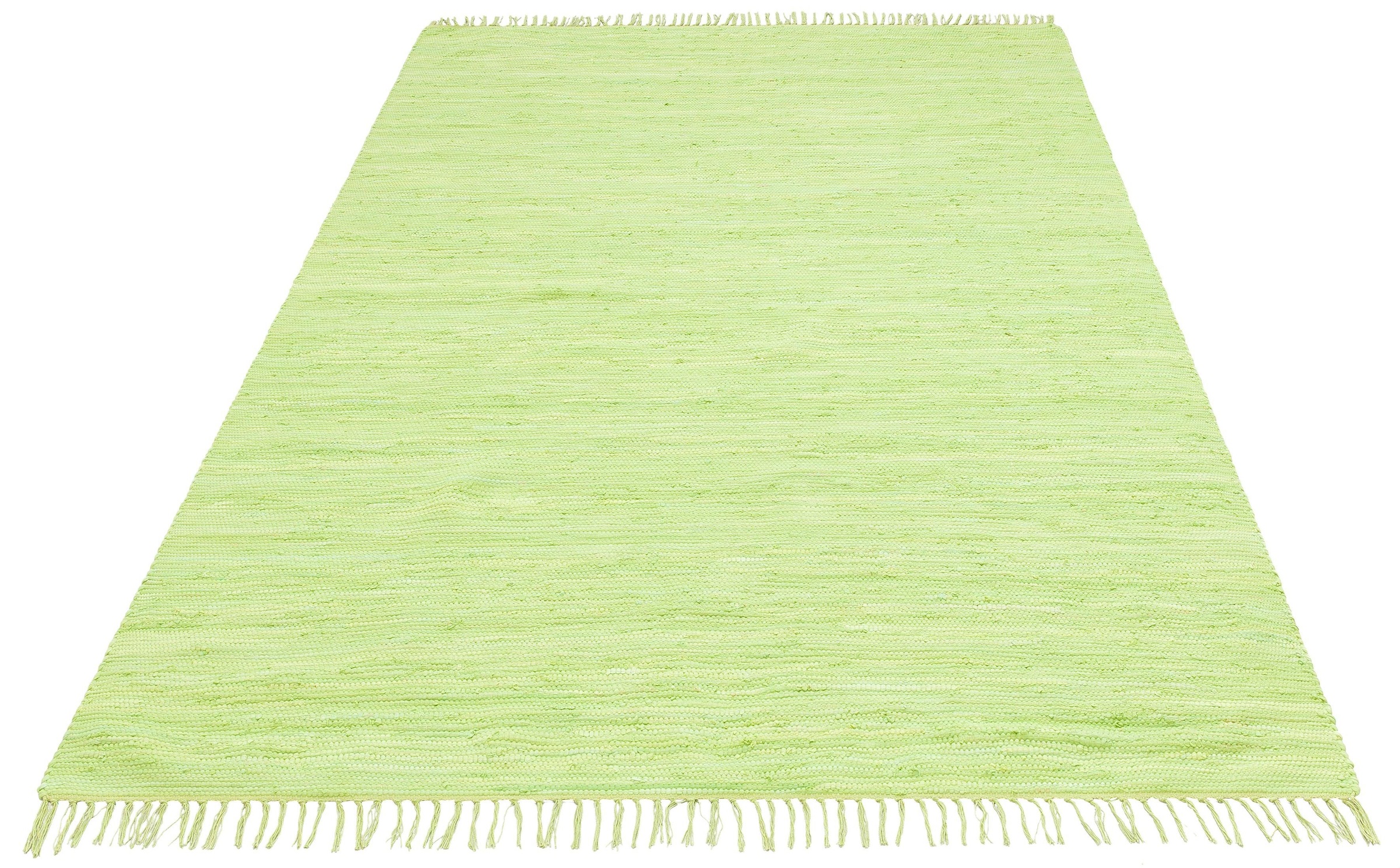 my home Teppich »Paul«, rechteckig, 5 mm Höhe, Wendeteppich, Uni, handgeweb günstig online kaufen