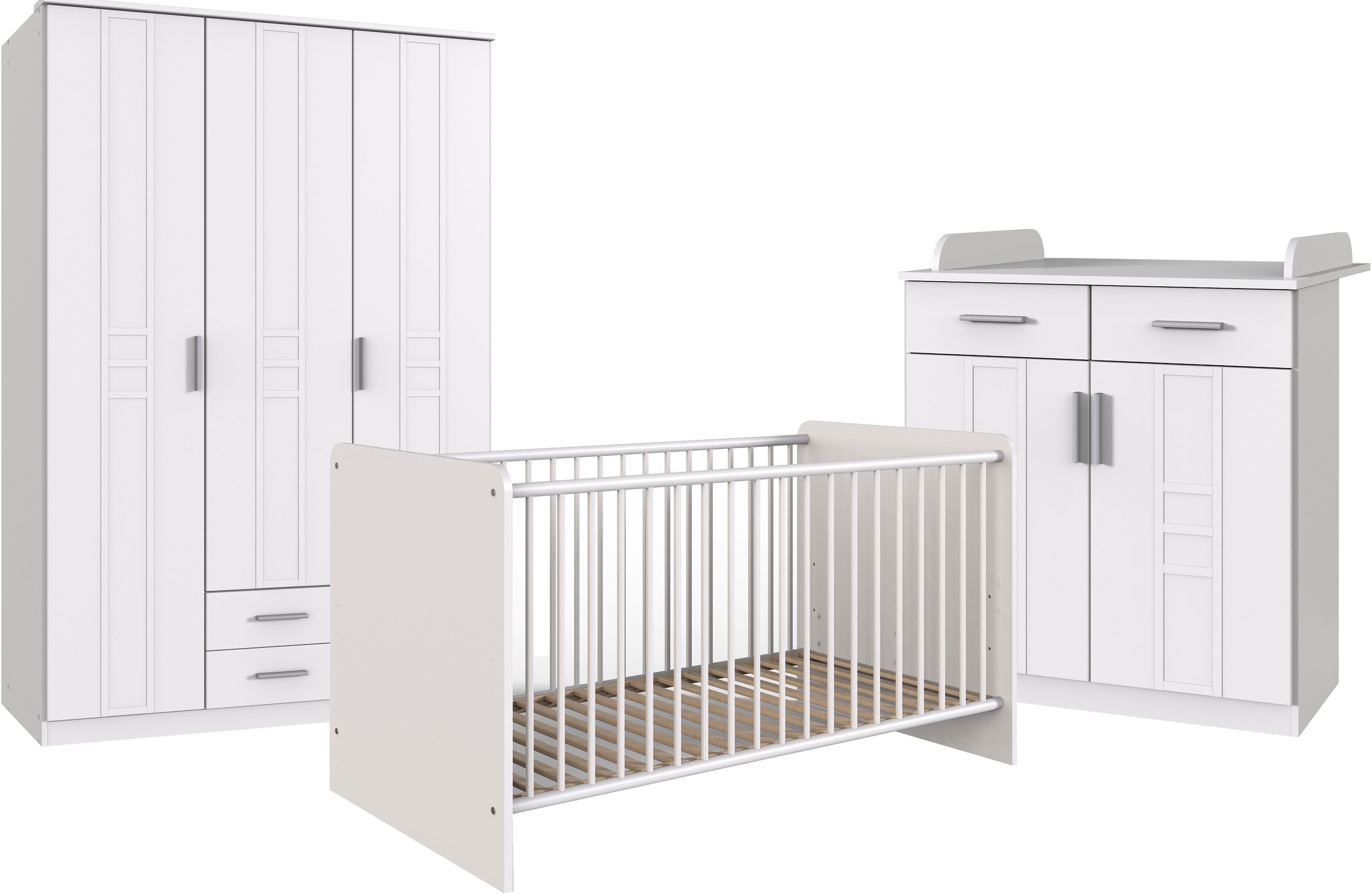 WIMEX Babyzimmer-Komplettset »Borkum« 3 Stk. tlg. weiß