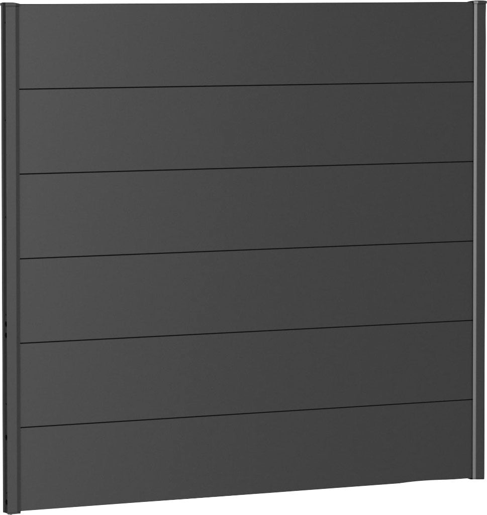 Bild von Biohort Sichtschutzelement, 6 Metall-Paneele und 2 Führungsschienen, LxH: 145x137 cm