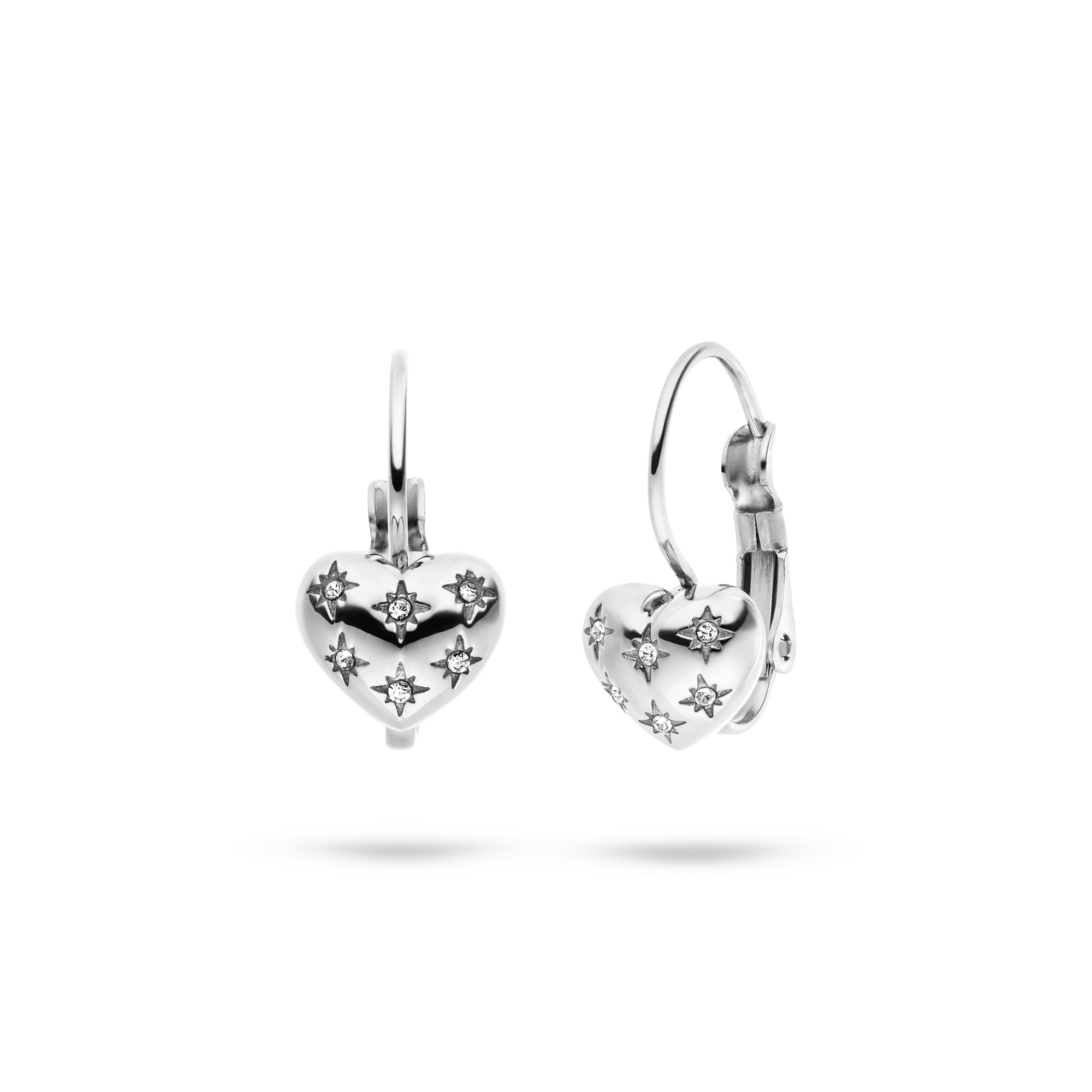 Tamaris Paar Ohrhaken »Schmuck Geschenk Edelstahl Herz-Ohrhaken Valentine Heart« mit Zirkonia (synth.)