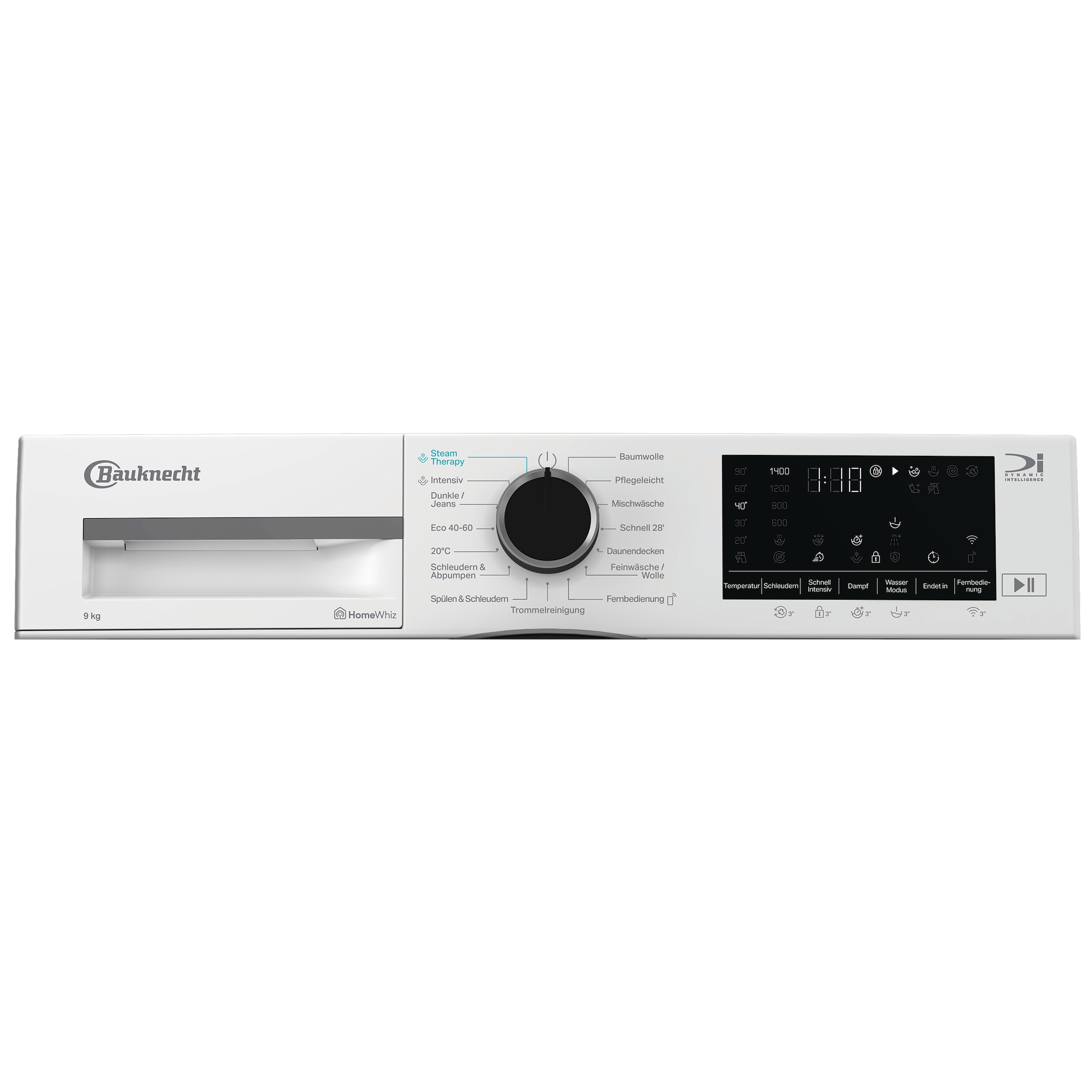 BAUKNECHT Waschmaschine »B W 9A30 BS« 9 kg 1400 U/min Adaptive Wash – Intelligente Anpassung
für perfekte Waschergebnisse