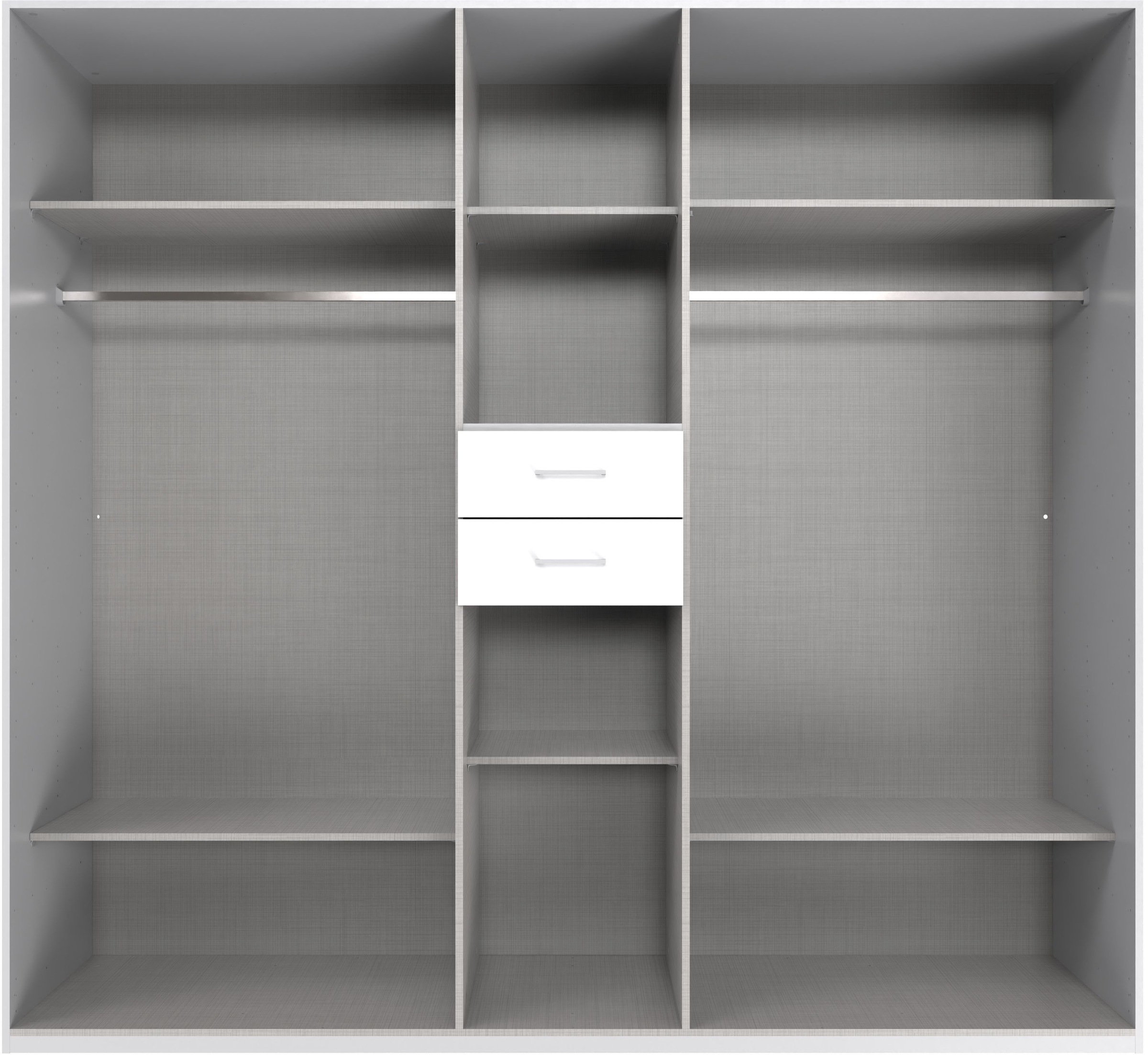 Wimex Kleiderschrank »Diver Drehtürenschrank mit Spiegel, 180, 225 o. 270cm breit«, Bestseller Schlafzimmerschrank wahlweise 3 Innenausstattungen
