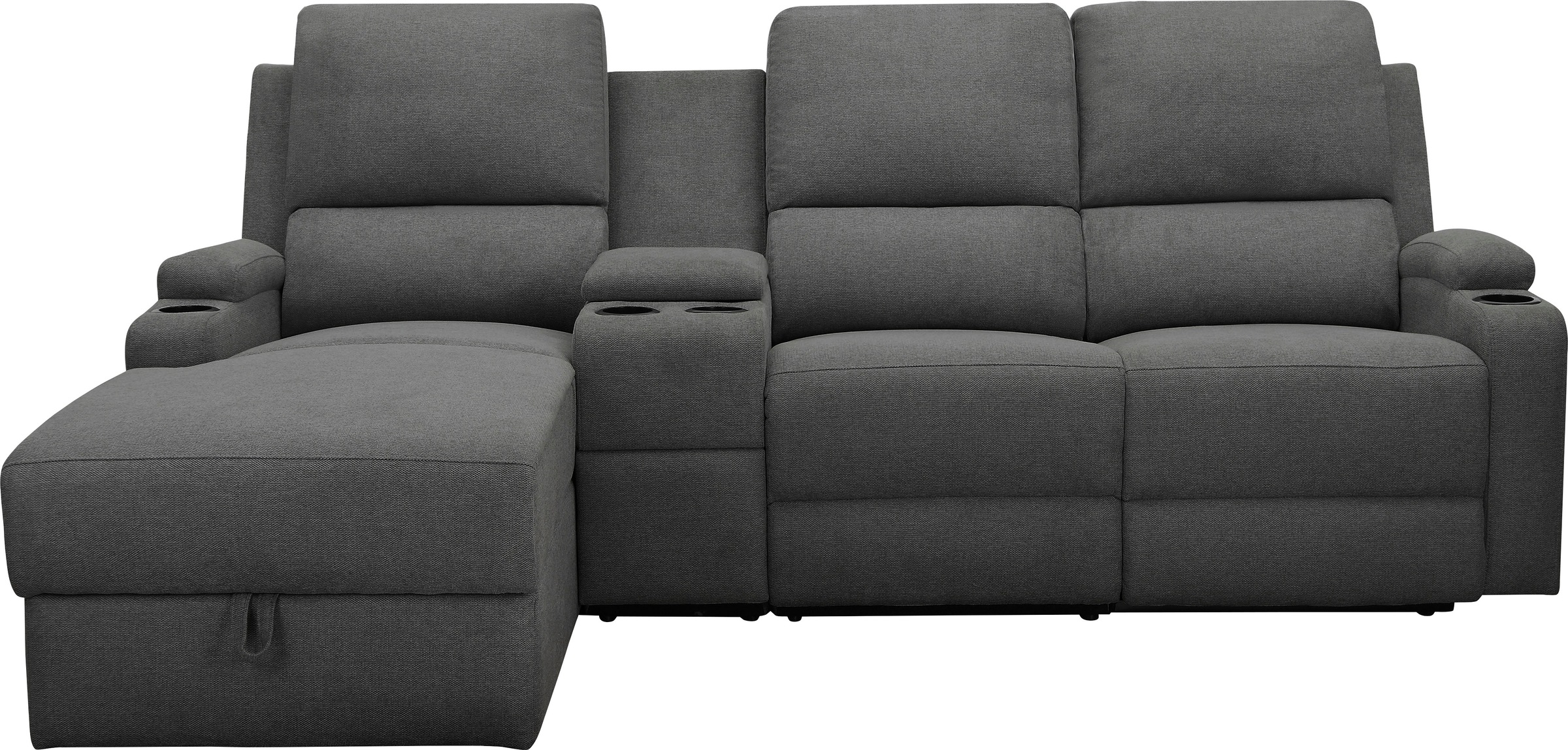 Home affaire Ecksofa »NAPORI Multimediasofa, 3er Kinosessel XXL, L-Form, 3 günstig online kaufen