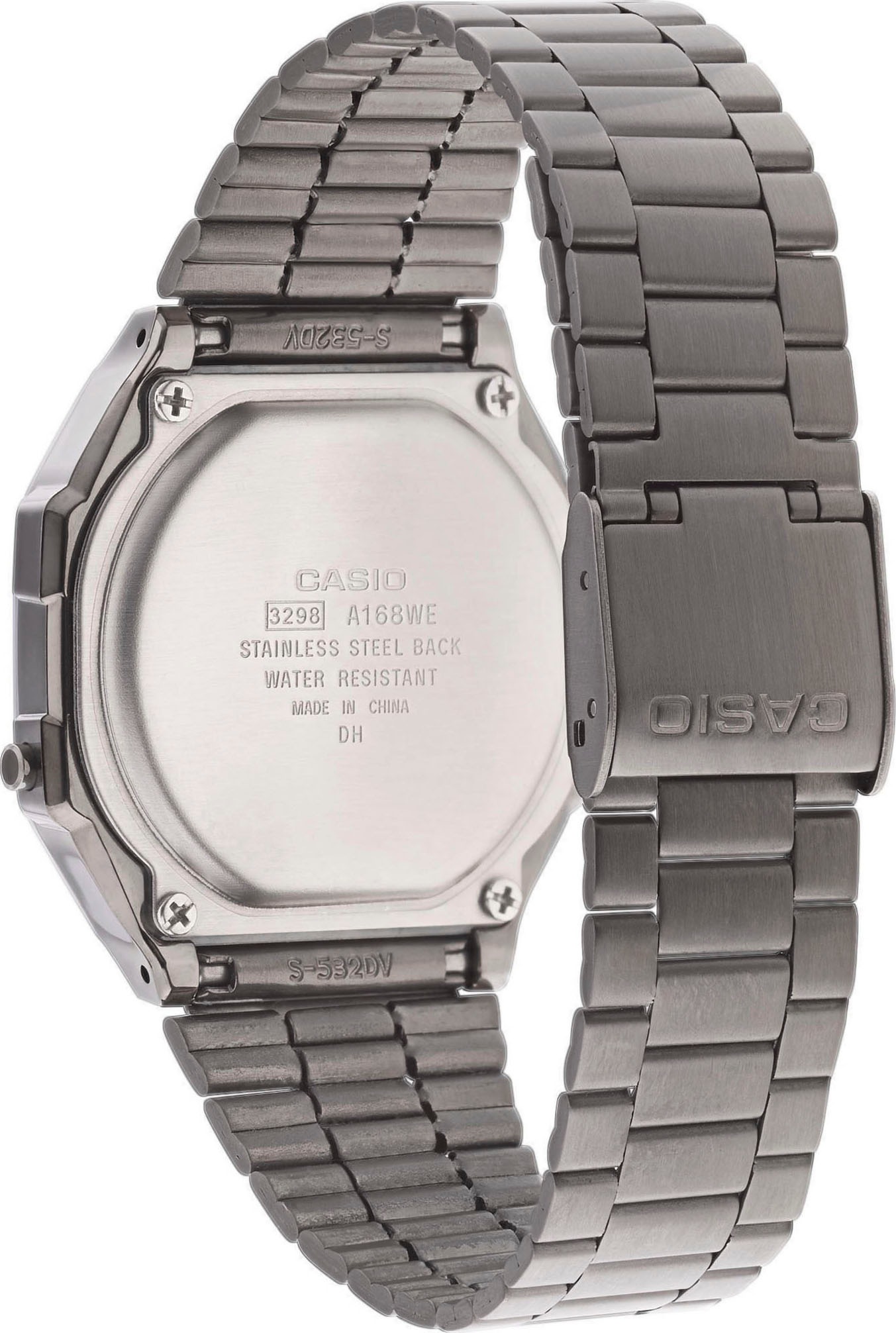 CASIO VINTAGE Chronograph, Quarzuhr, Armbanduhr,Damenuhr, Herrenuhr, Digitaluhr, Edelstahlarmband