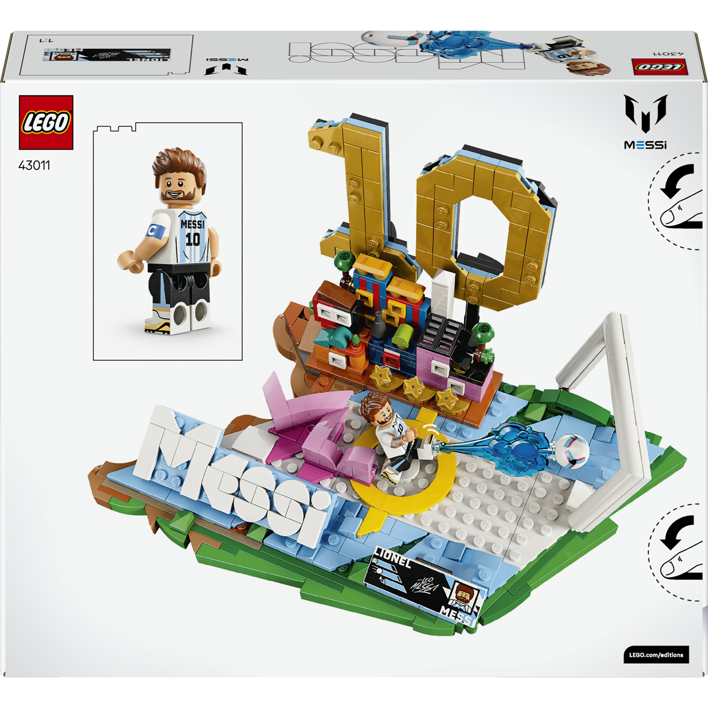 LEGO® Konstruktionsspielsteine »Lionel Messi – Fußball-Highlights (43011), LEGO Editions Football«