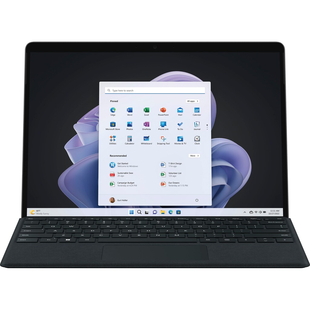Microsoft Convertible Notebook »Surface Pro 9«, (33,02 cm/13 Zoll), Intel, Core i5, Iris Xe Graphics, 256 GB SSD