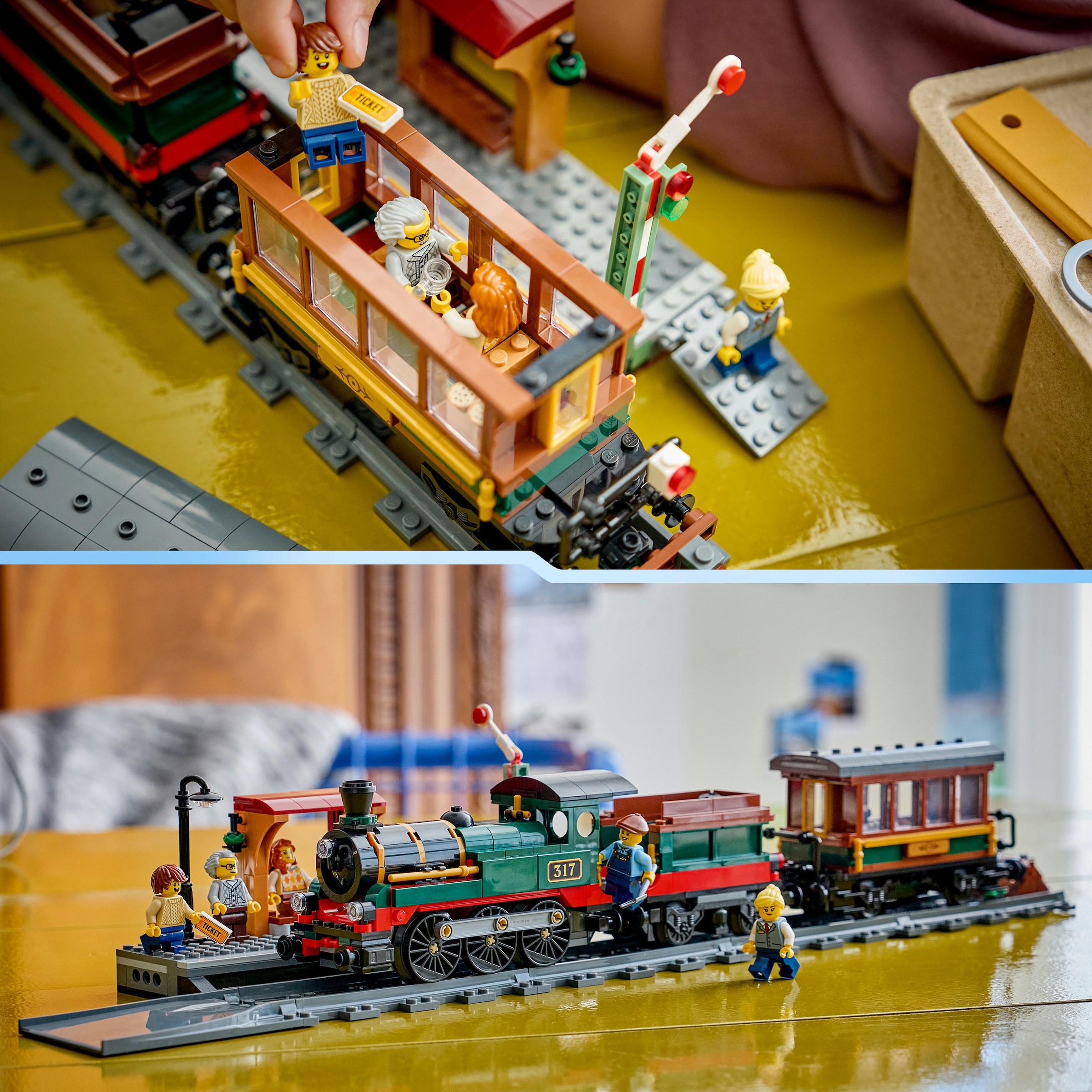 LEGO® Konstruktionsspielsteine »Klassischer Dampfzug (60511), LEGO City« Made in Europe