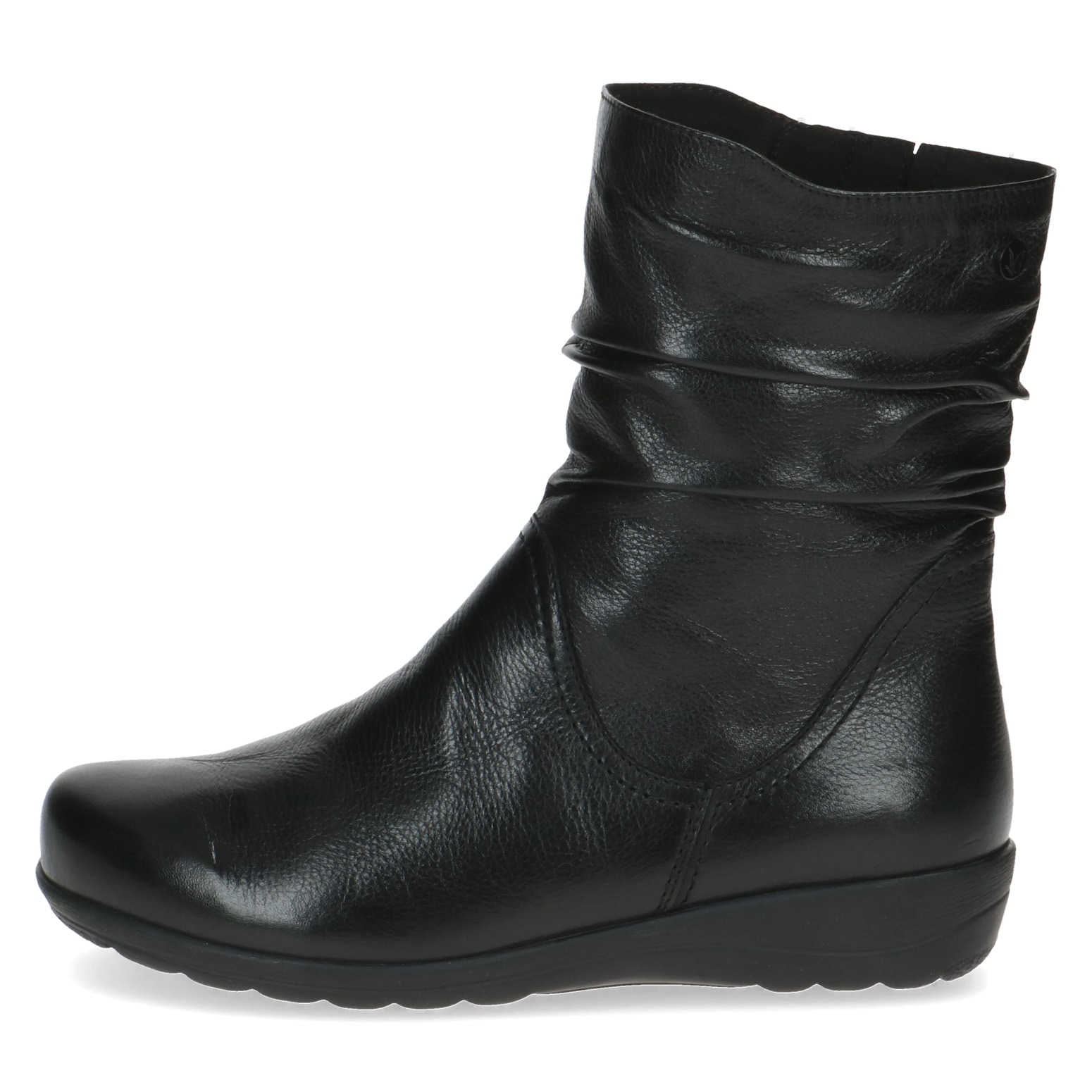 Caprice Snowboots, Keilabsatz, Outdoorboots, Kurzstiefel mit Fellimitat am Schaftrand