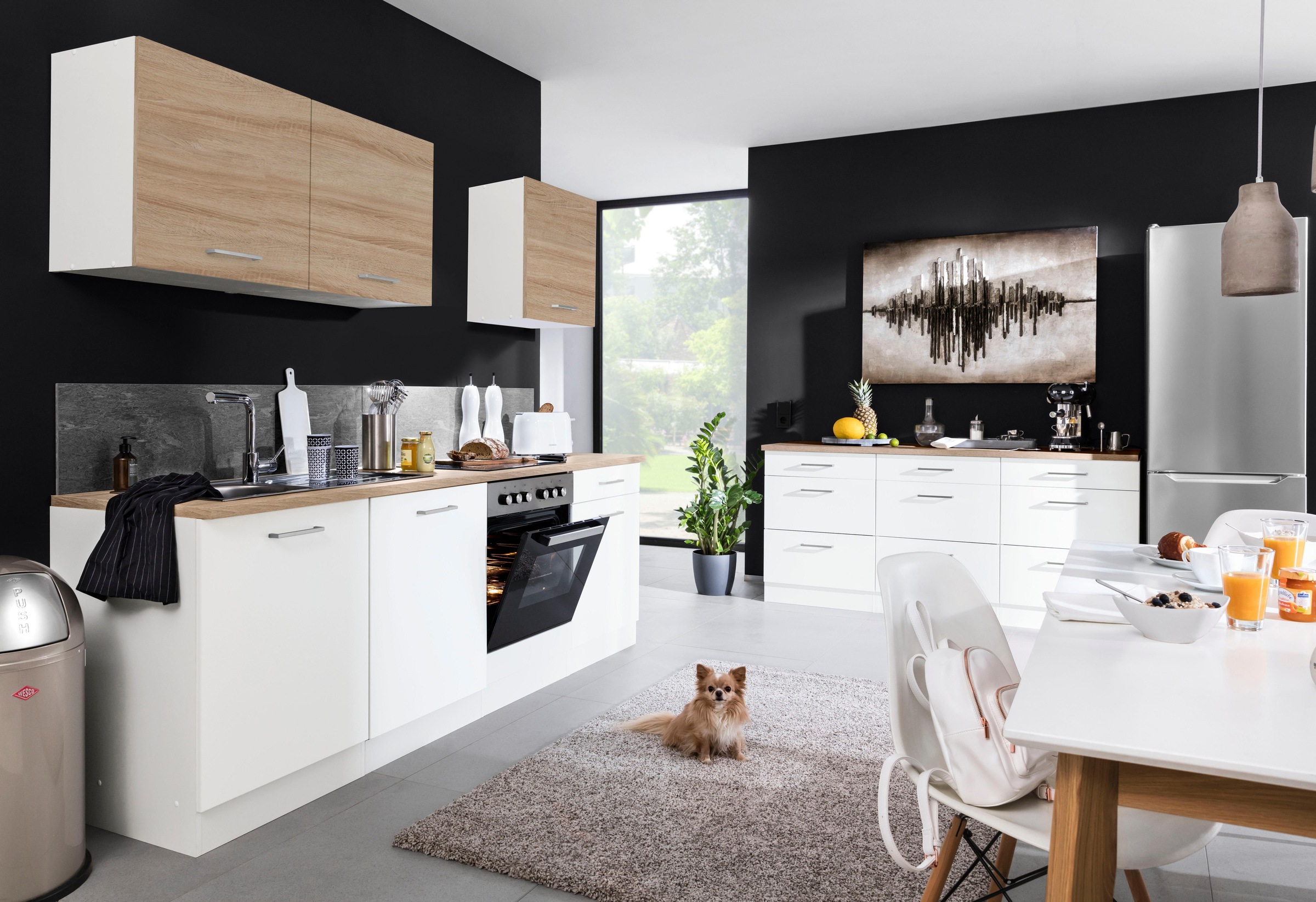 HELD MÖBEL Küchenzeile Breite kaufen »Visby«, auf 240 Raten cm E-Geräte, ohne