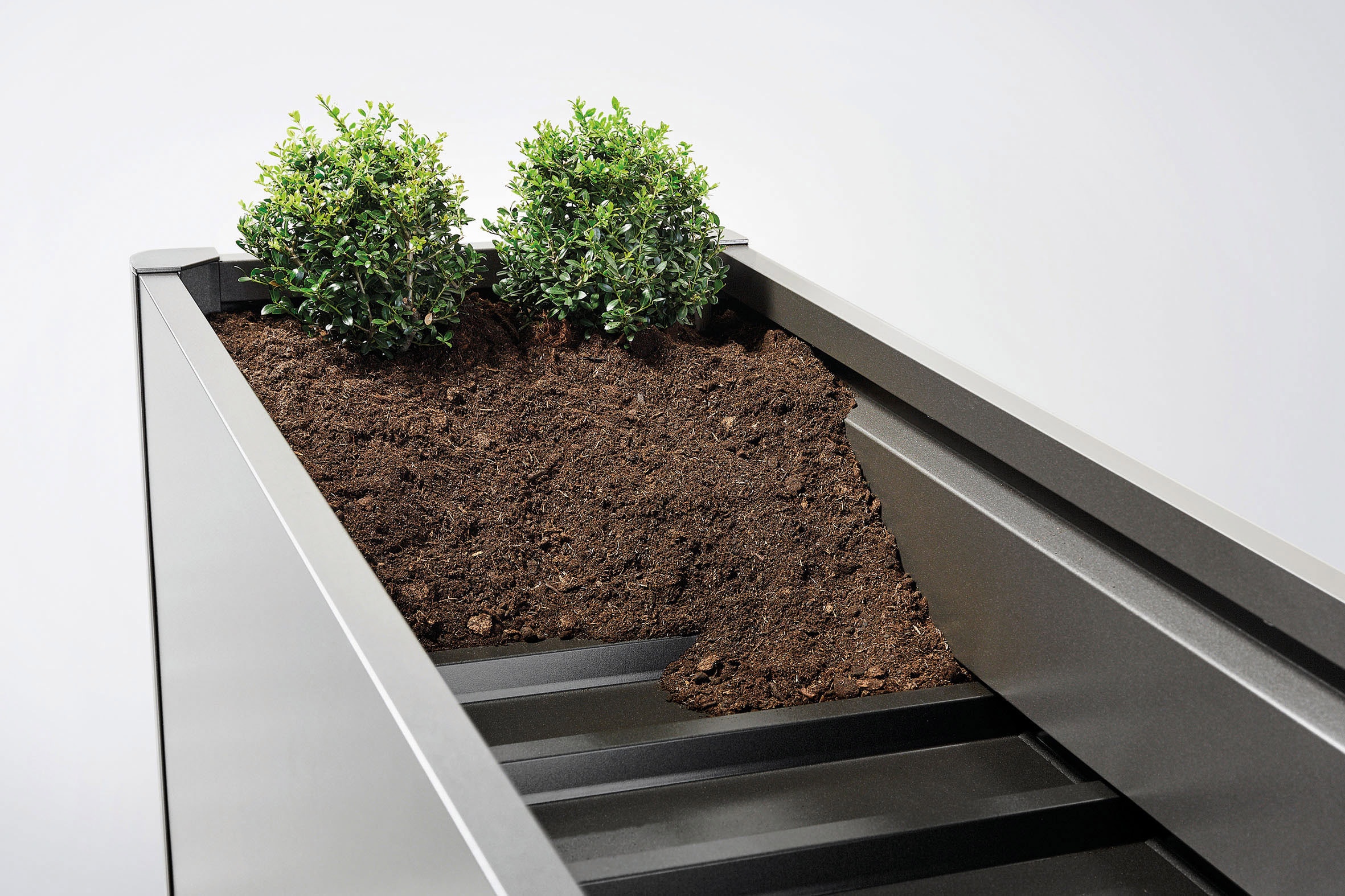 Biohort Hochbeet »BELVEDERE mini 1x0,5; verschiedene Farben«, 102x53x45 cm, extrem langlebig, aus Metall