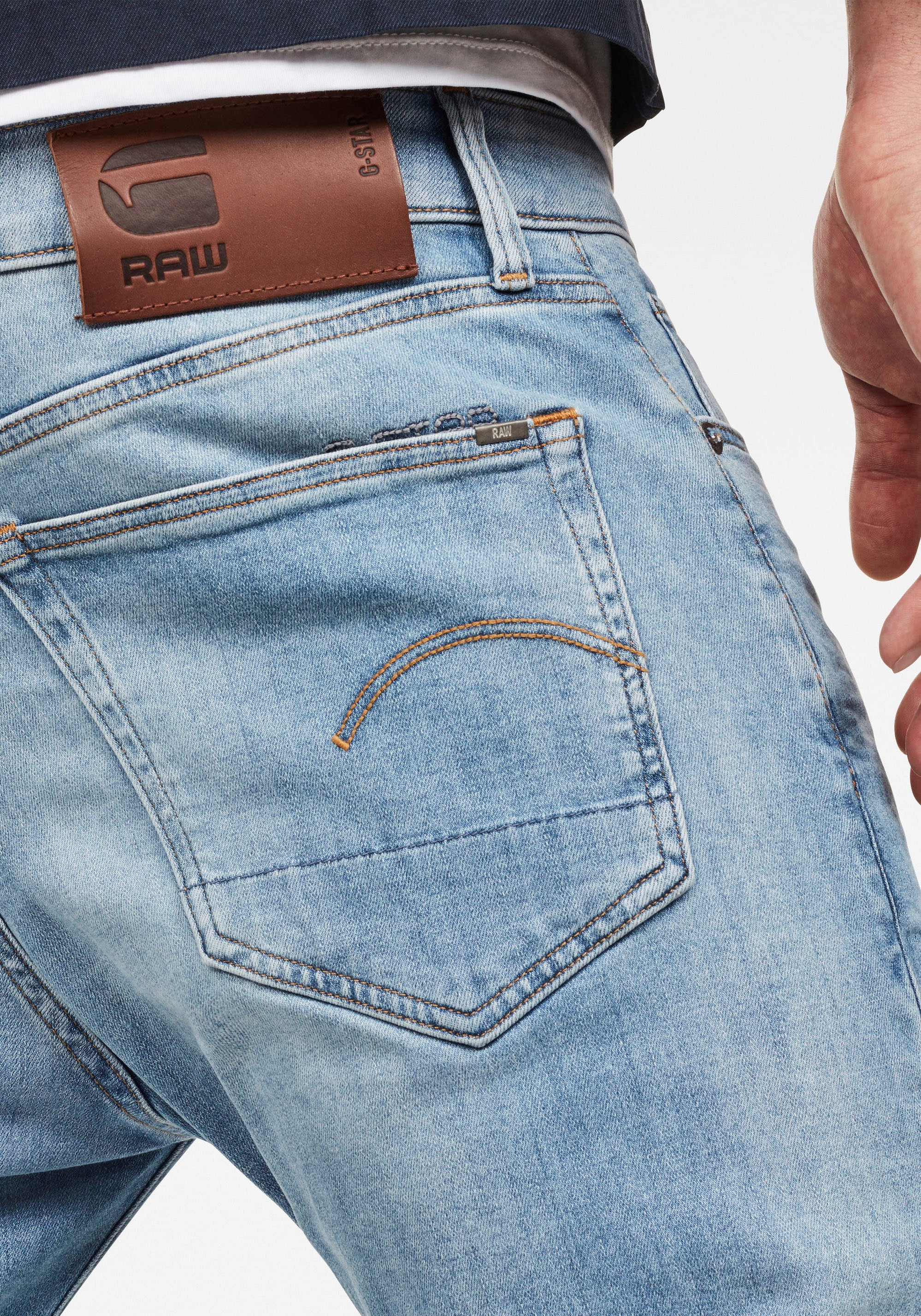 G-STAR Slim-fit-Jeans »3301 Slim«, mit toller Waschung und Elasthan