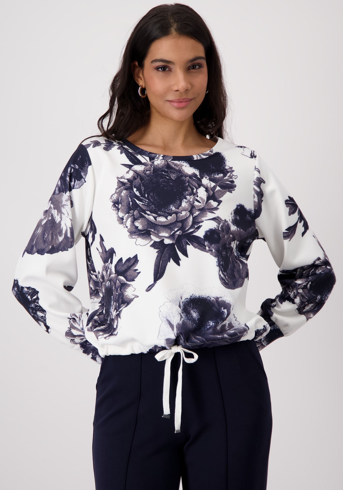 Monari Sweatshirt, mit Blumendruck