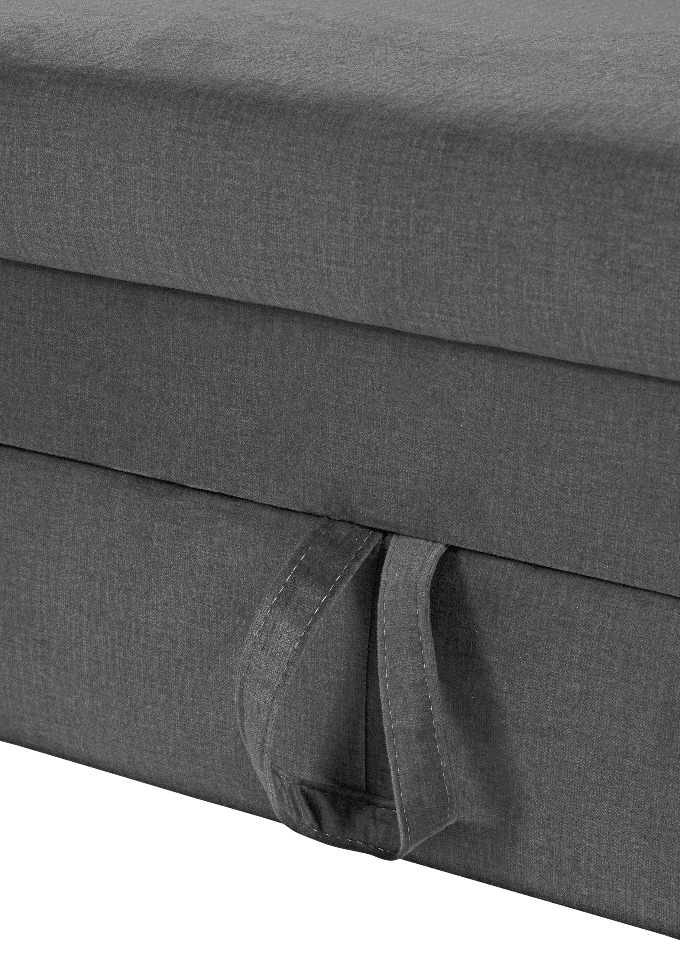 COTTA Ecksofa »Morven L-Form mit Kopfteilverstellung«, wahlweise mit Bettfunktion, Bettkasten & Wireless-Charger
