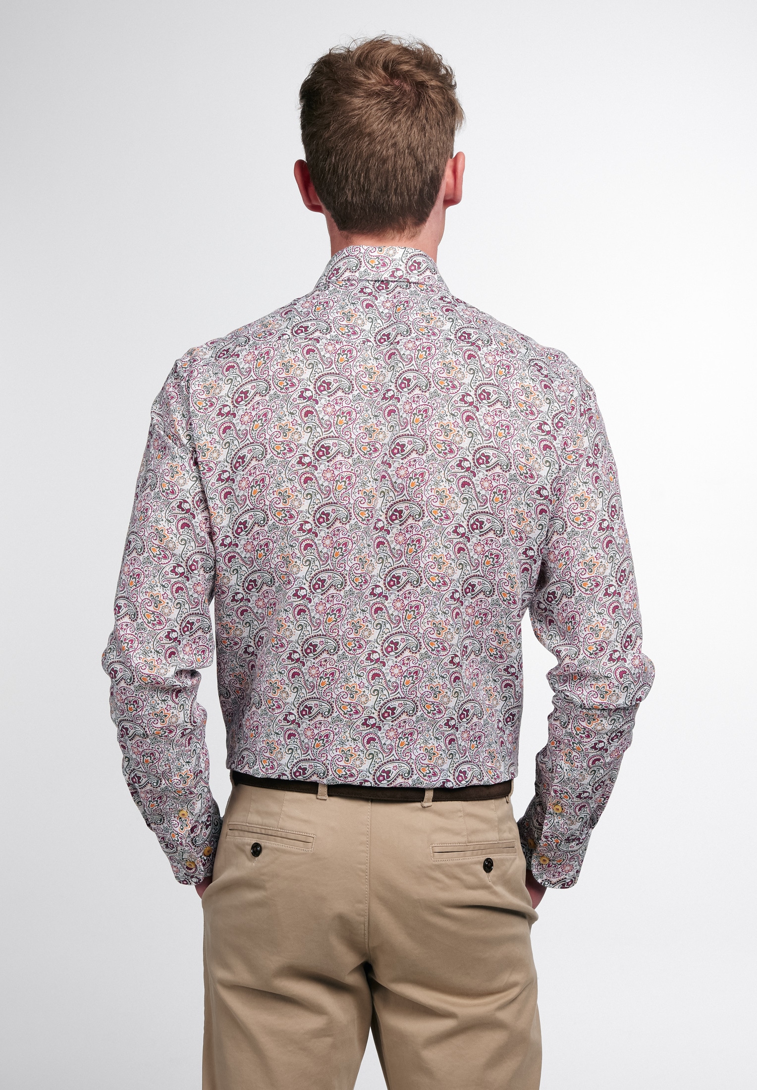 Eterna Langarmhemd »SLIM FIT« EASY IRON (bügelleicht)