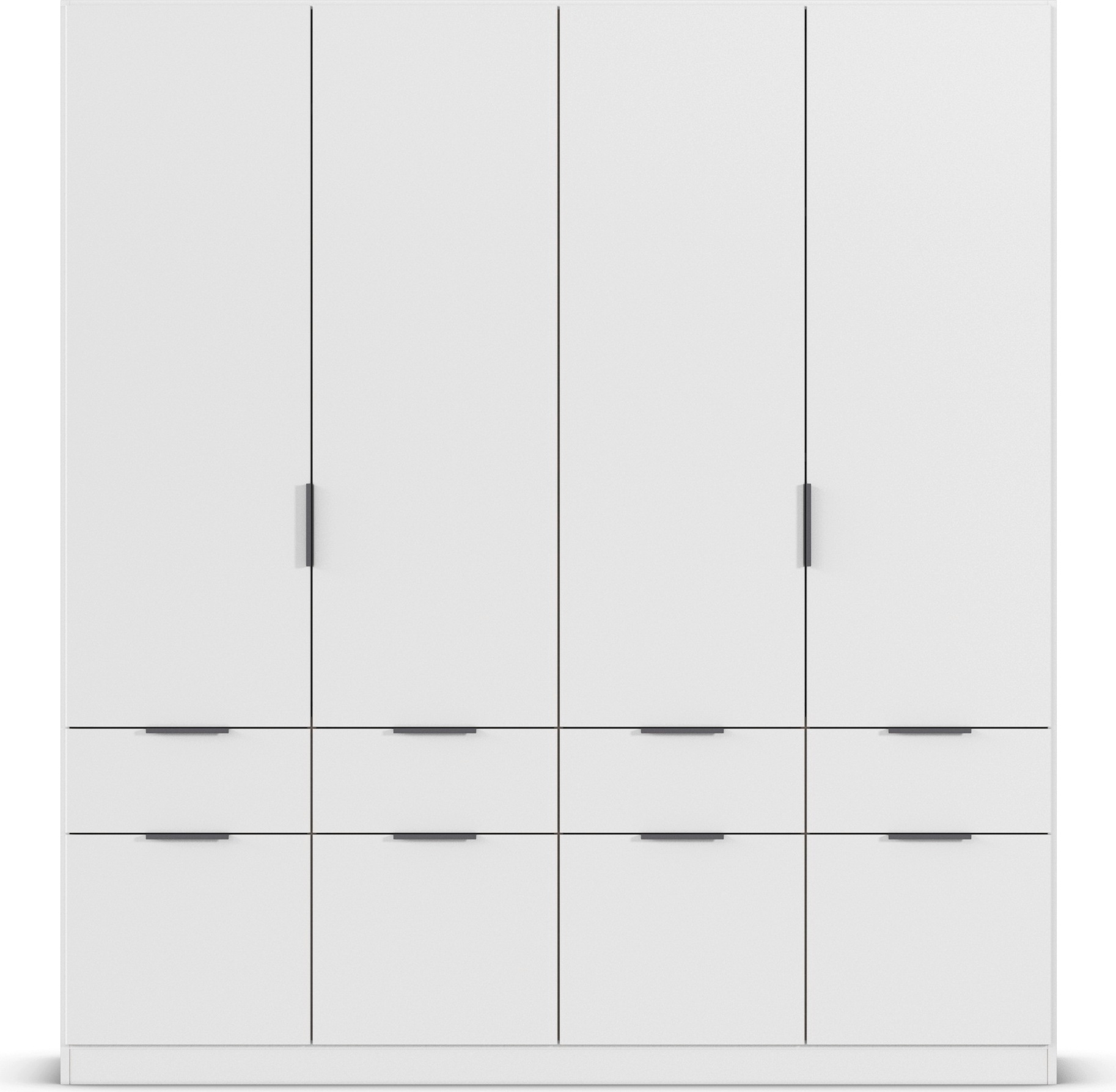 rauch Kleiderschrank »Kleiderschrank Schrank Garderobe Wäscheschrank DUNDEE«, (mit 3 Griff-Varianten), Schubladen in zwei Höhen, optional mit Spiegel MADE IN GERMANY