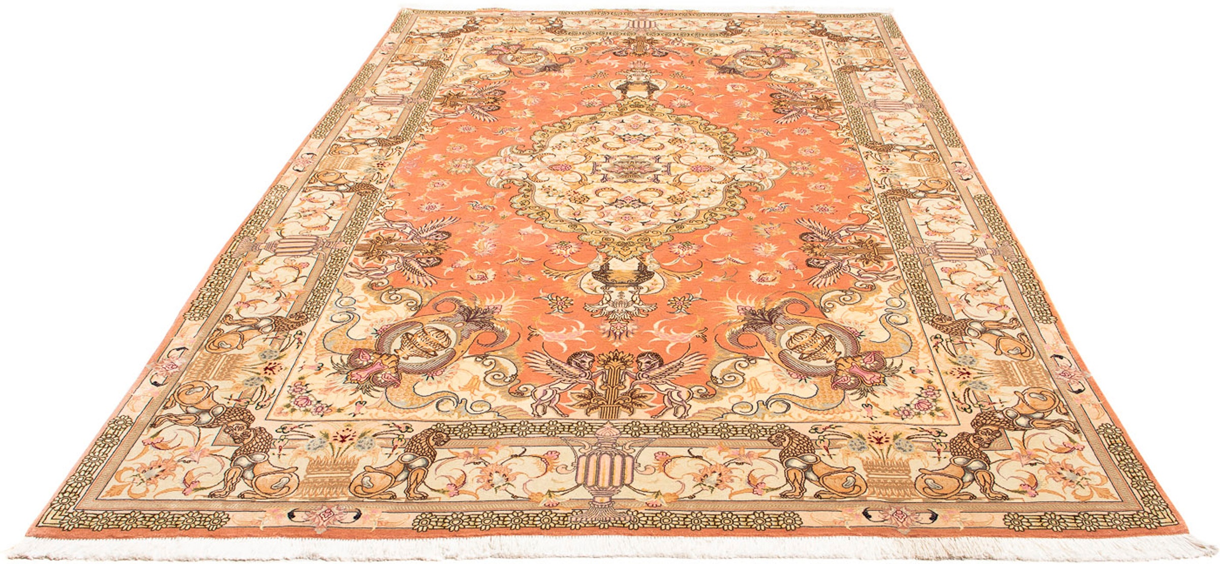 morgenland Orientteppich »Perser - Täbriz - Royal - 304 x 200 cm - beige«, günstig online kaufen