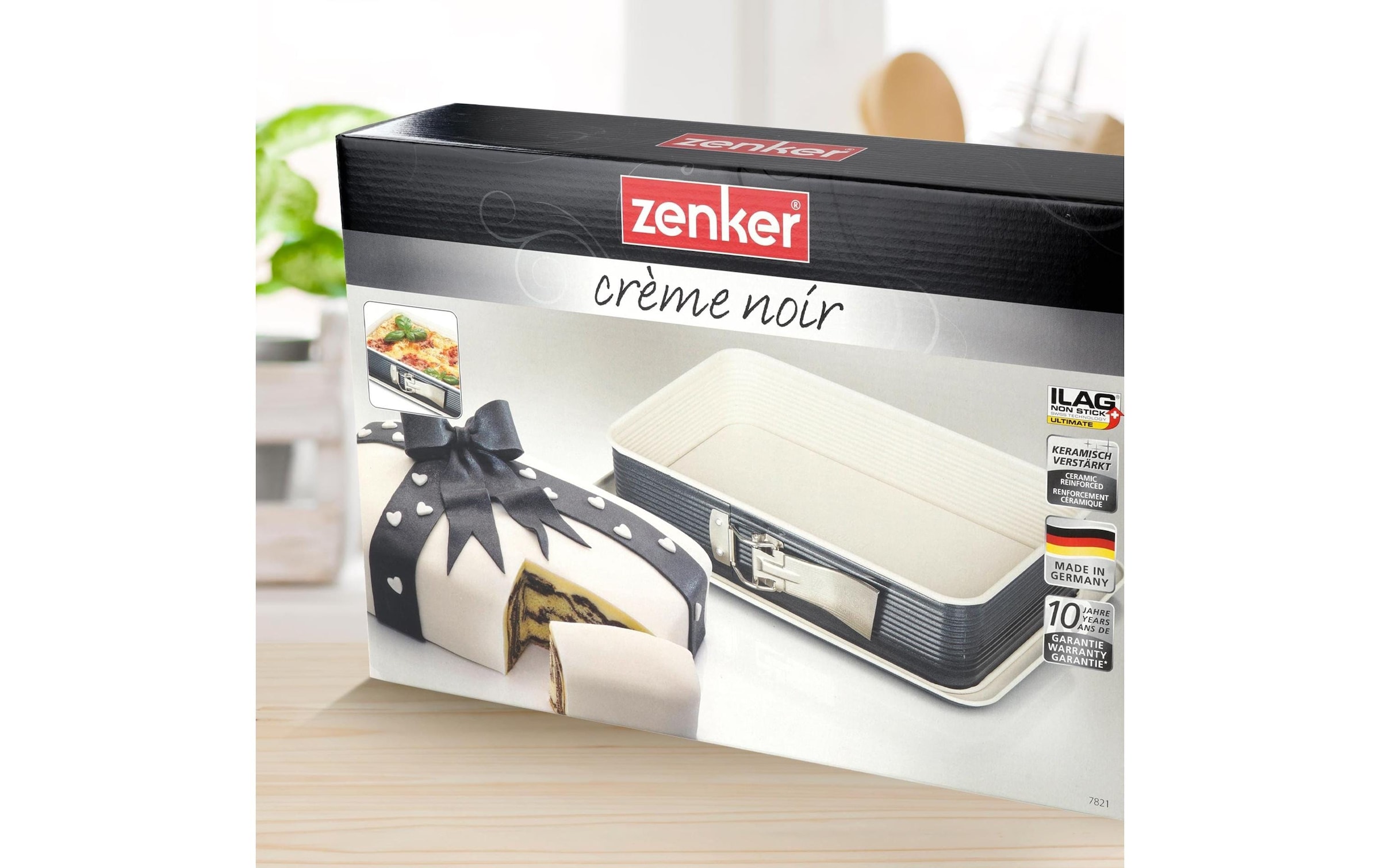 Zenker Springform »32.5 x 23 cm , Schwarz/Creme«