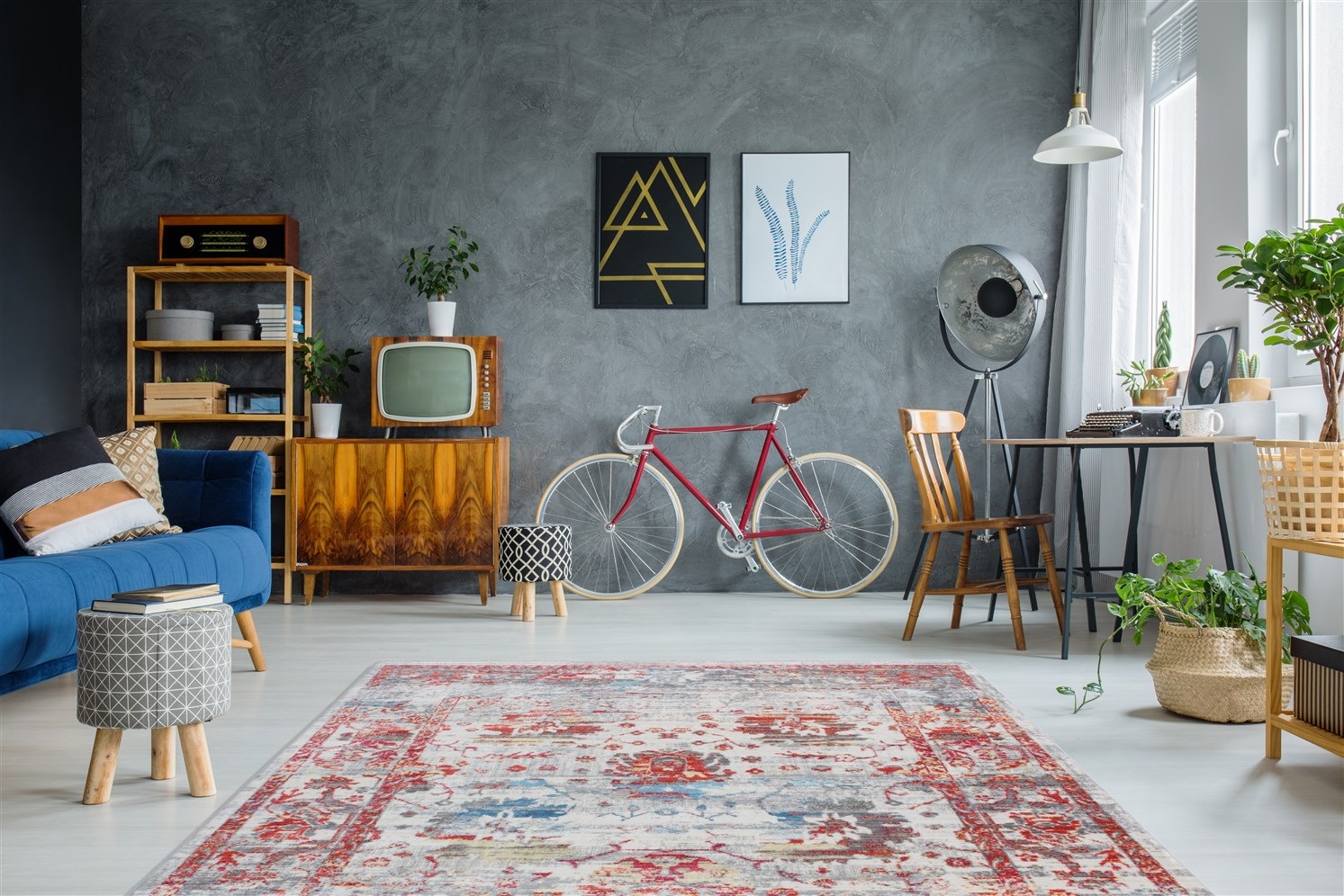 Arte Espina Teppich »Antigua 100«, rechteckig, 9 mm Höhe, Fransenteppich im Vintage-Design, brillantes Farbenspiel