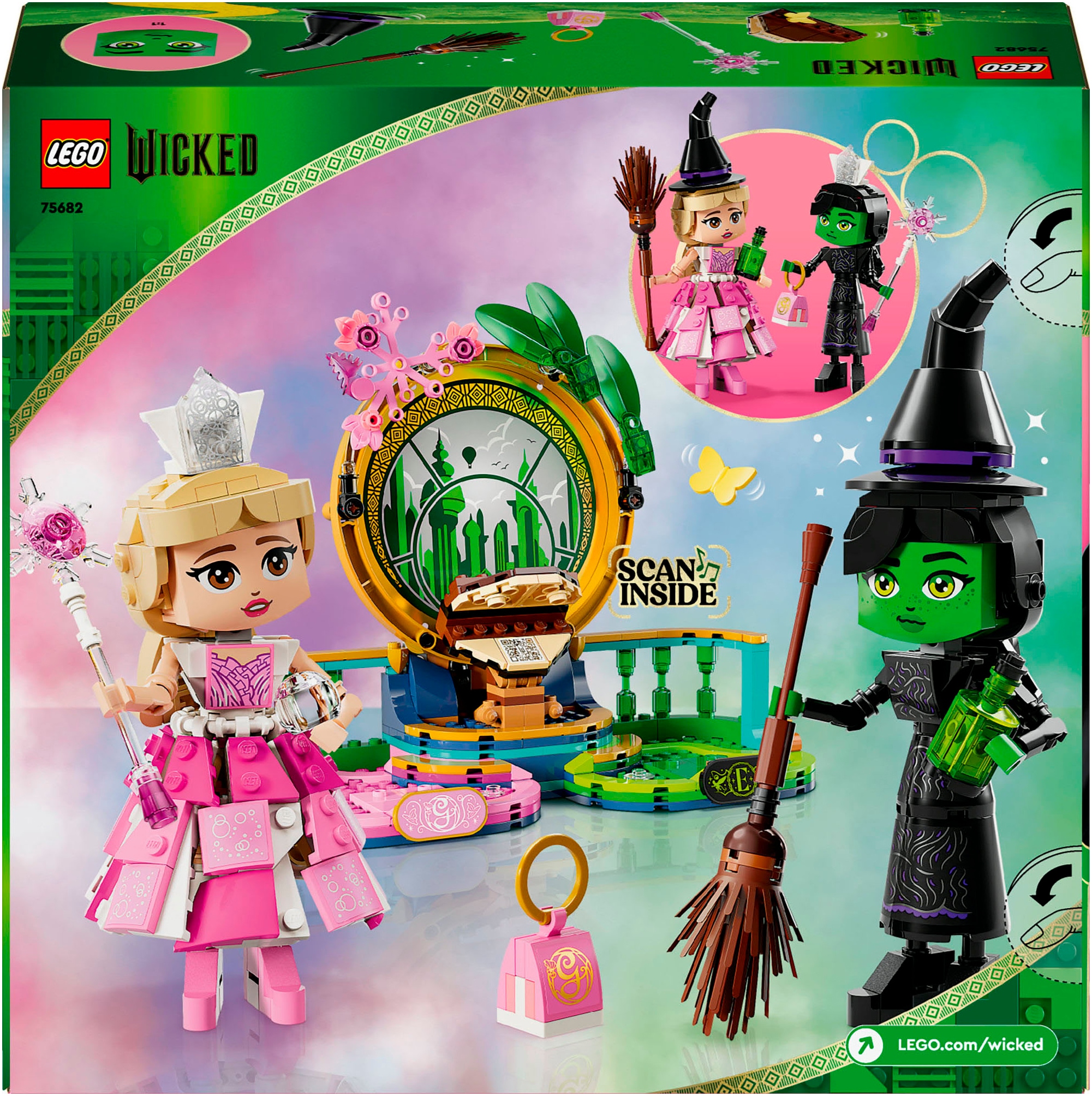 LEGO® Konstruktionsspielsteine »Elphaba und Glinda (75682), LEGO Wicked«, (558 St.), Made in Europe