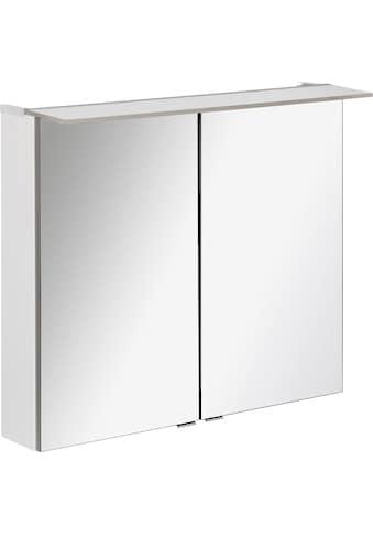 FACKELMANN Spiegelschrank »PE 80 - weiß«, Badmöbel Breite 80 cm, mit 2 Türen... kaufen