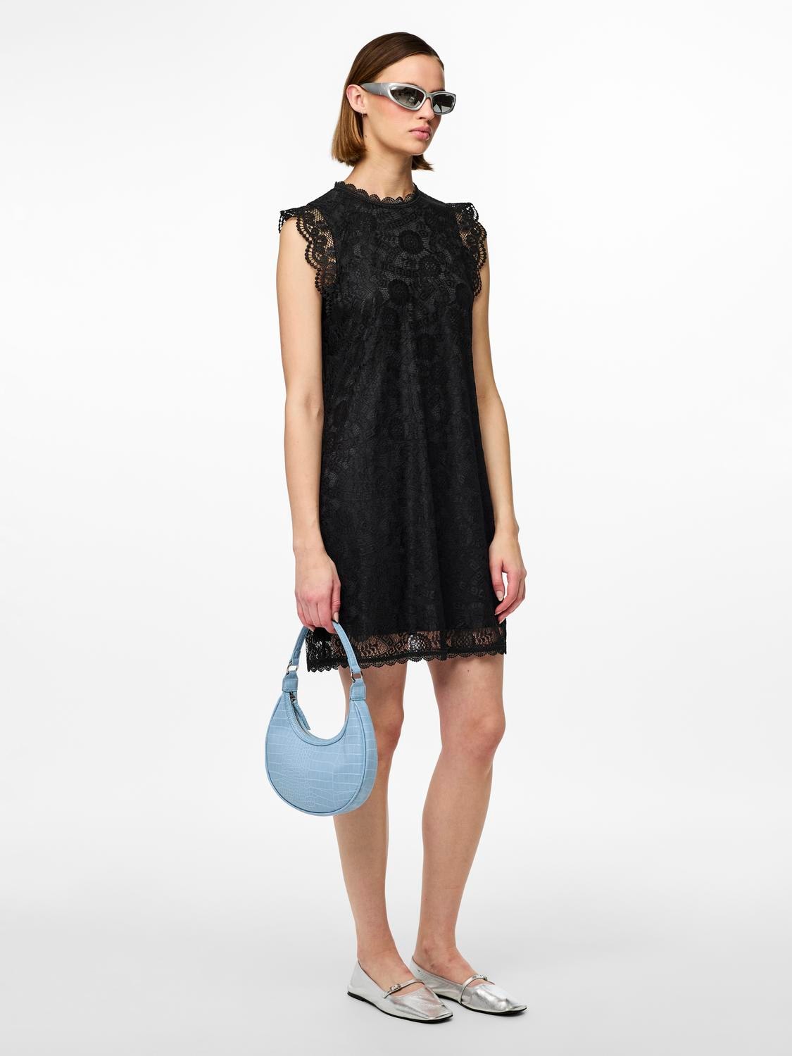 pieces Spitzenkleid »PCOLLINE SL LACE DRESS NOOS«