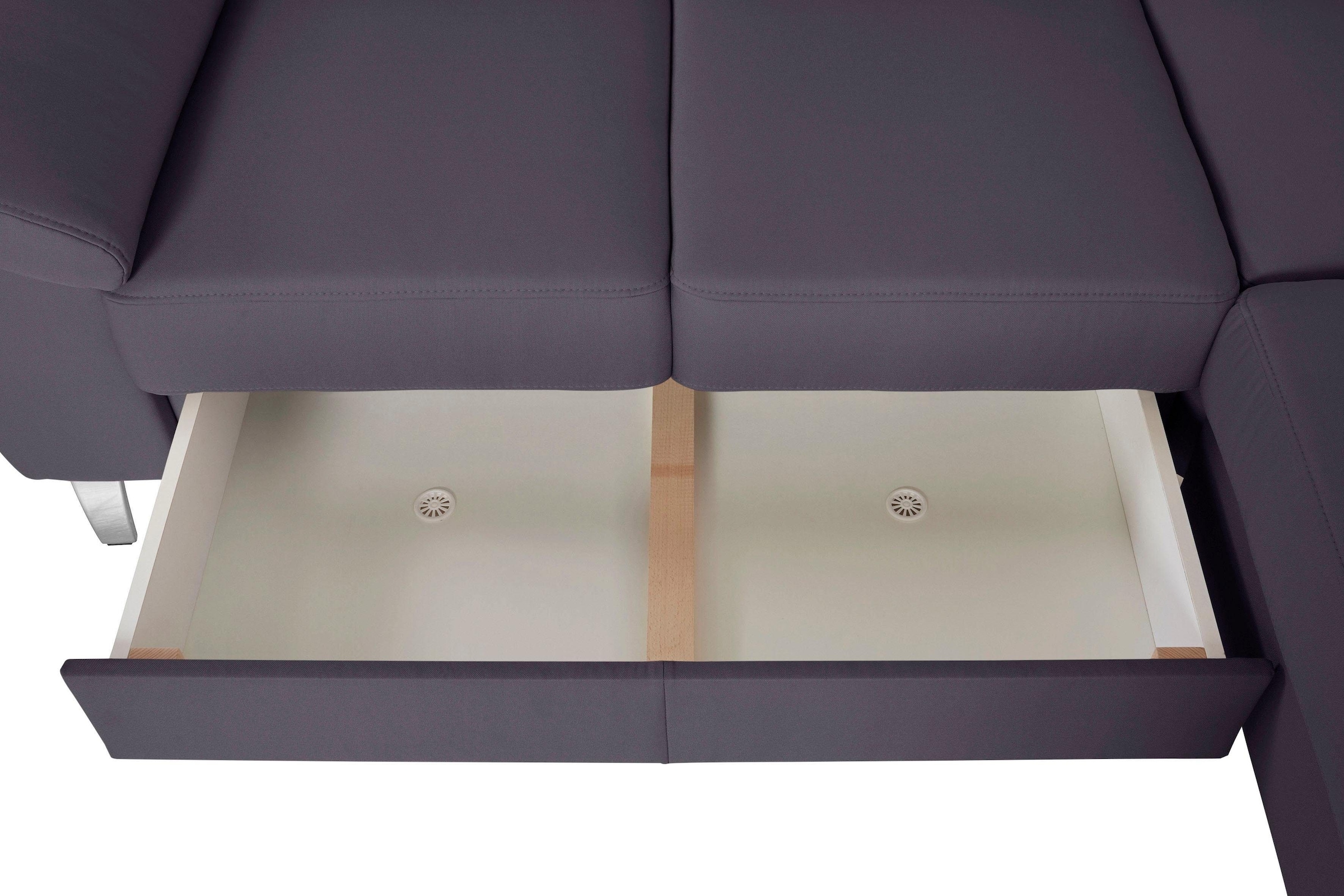 sit&more Ecksofa »Sorano L-Form«, wahlweise mit Bett- und Relaxfunktion, inkl. Bettkasten