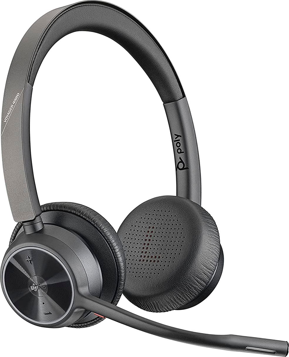 Poly Wireless-Headset »Voyager 4320 UC«, A2DP Bluetooth-AVRCP Bluetooth-HFP-HSP, Freisprechfunktion