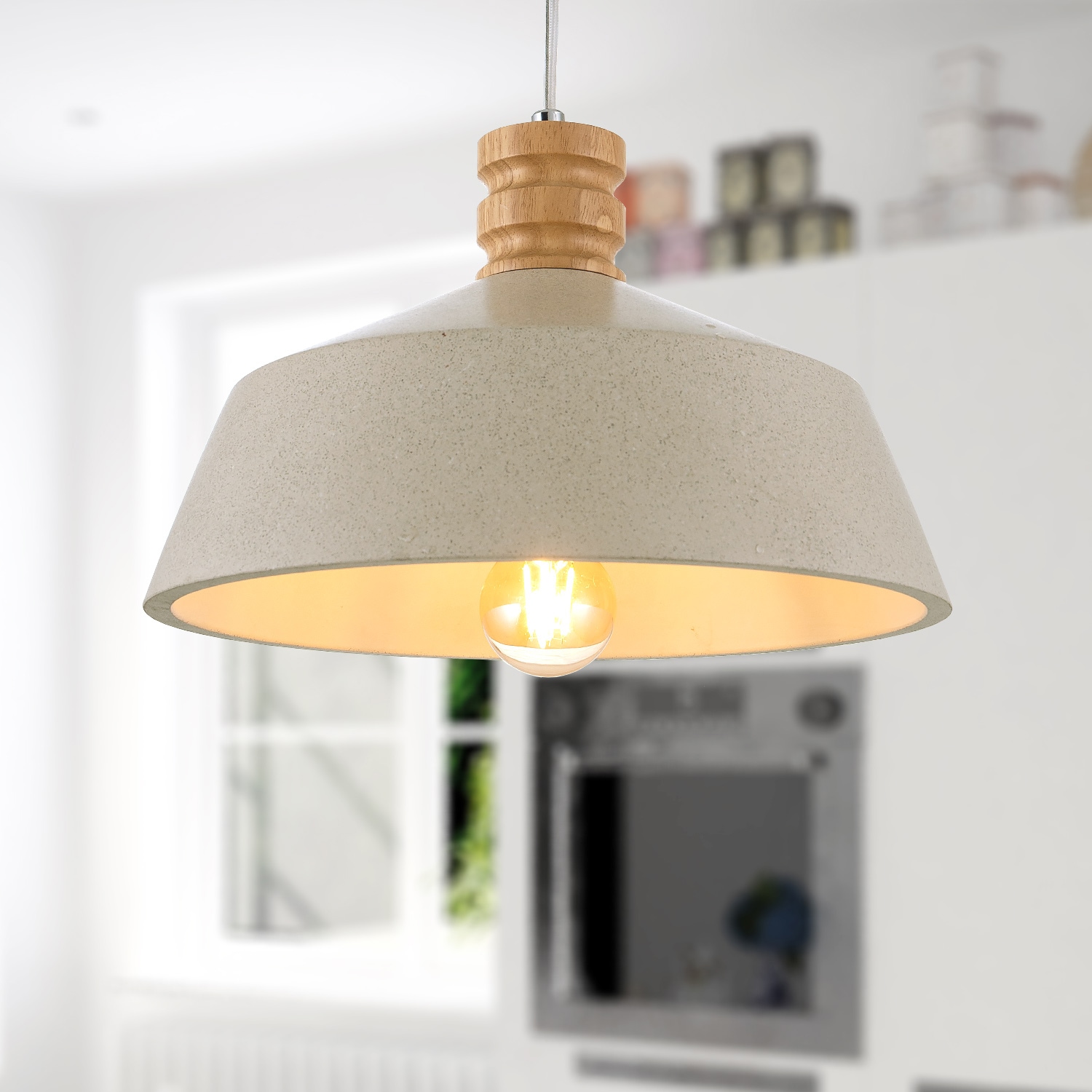 bestellen Pendelleuchte LED, Paco Raten 1 Home Lampe Höhenverstellbar Für »KUTTER«, flammig-flammig, Esszimmer Wohnzimmer auf Küche, E27,
