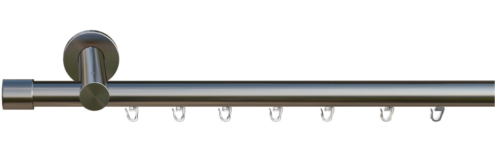 indeko Gardinenstange »Consul« Ø 16 mm 1 läufig-läufig Wunschmaßlänge Innenlauf Komplett-Set inkl. Gleitern und Montagematerial