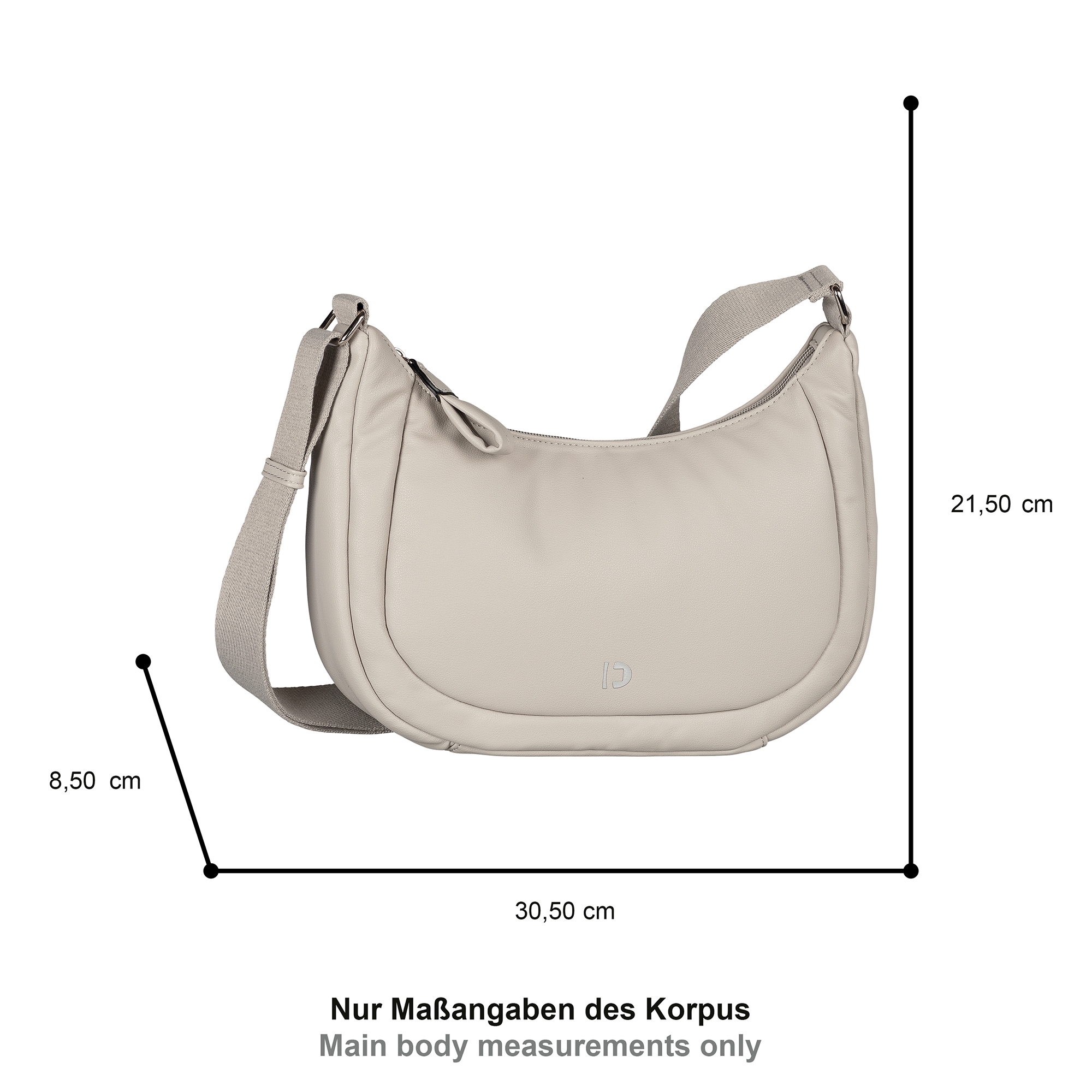 TOM TAILOR Denim Umhängetasche »Maye«, besondes soft wattiertes Lederimitat mit sportlichem Gewebeband